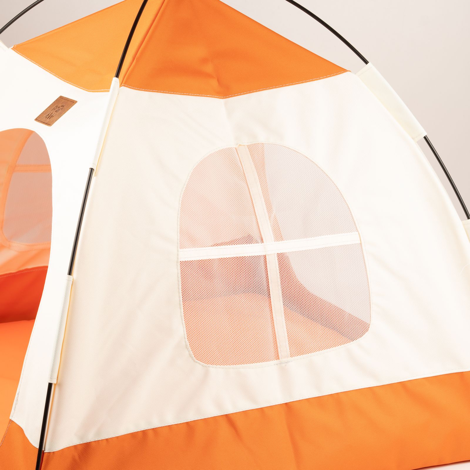 Cama PAW – Tienda beige y naranja – 58 × 58 × 48 cm - Imagen 4