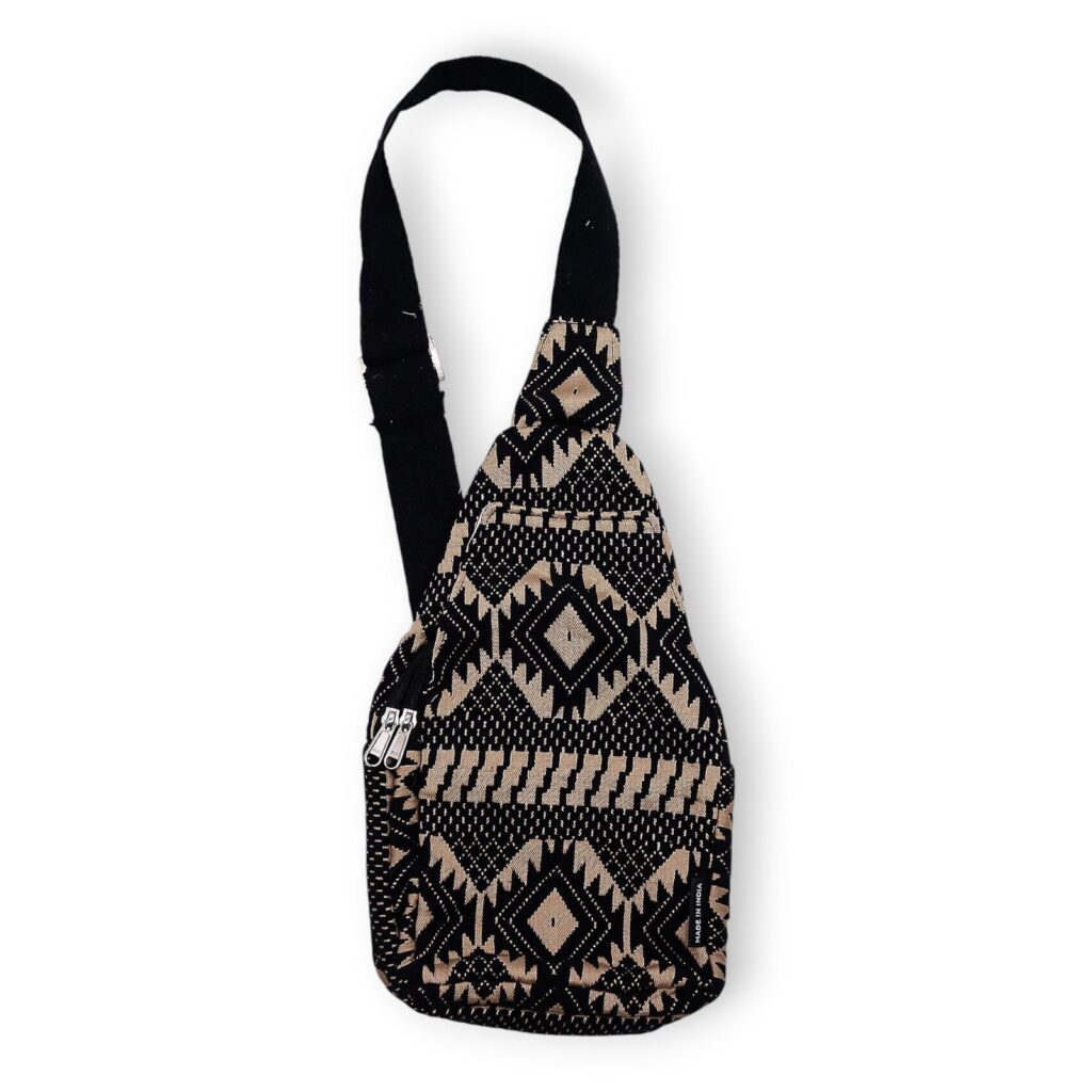 Bolsas Jacquard Naturales - Telar del Desierto - Bolsa Cruzada