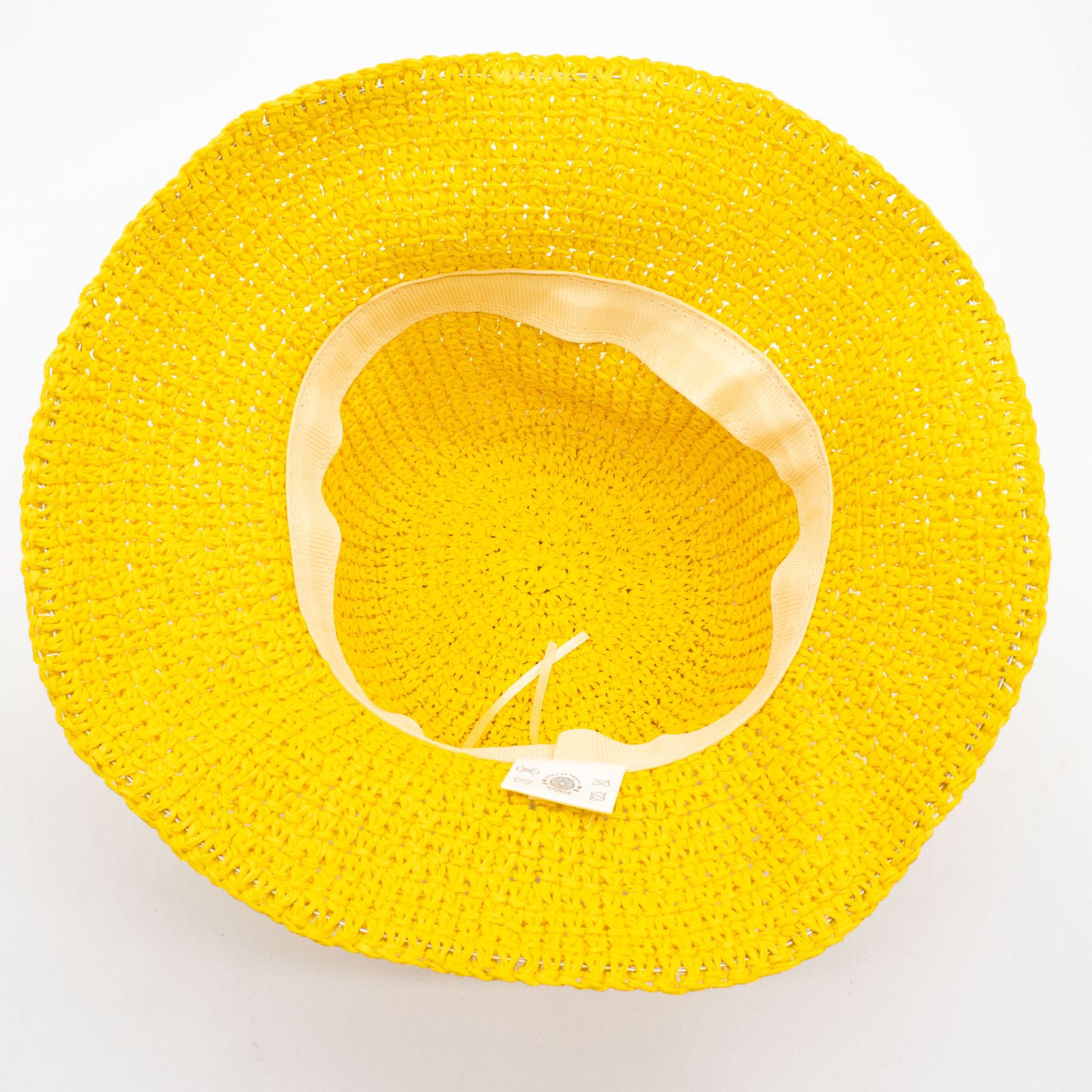 Nomad Sari Sombrero de Paja de Ala Ancha para Sol - Amarillo - Imagen 5
