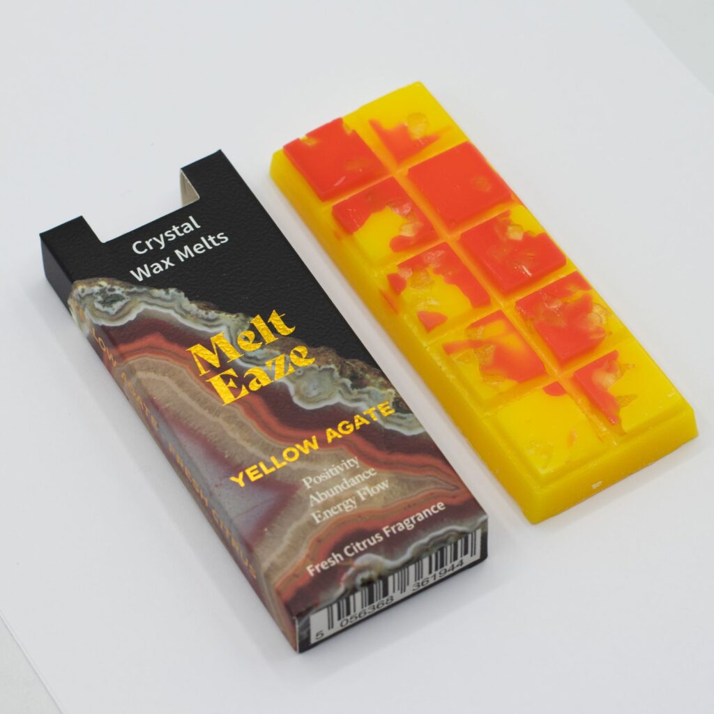 MeltEaze Tabletas de Cera 50 g - Brillo Dorado - Cítricos Frescos