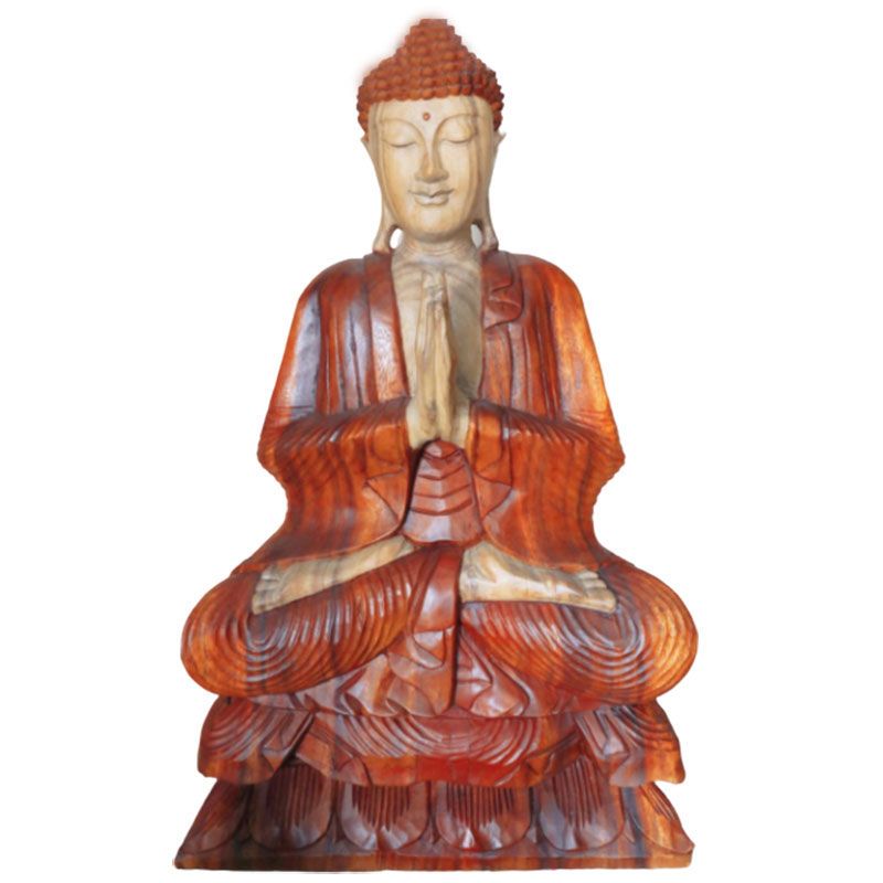 Estatua de Buda Tallada a Mano - 80cm Bienvenido - Imagen 8