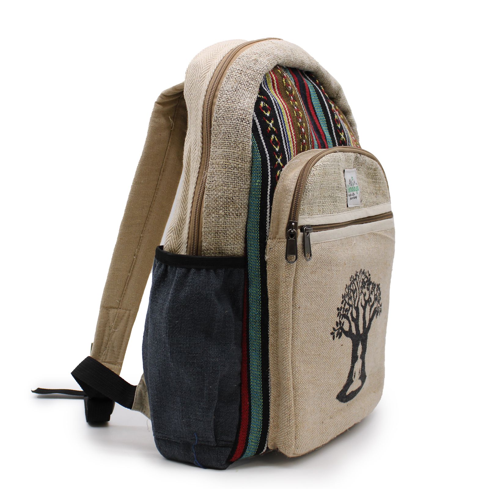 Mochila Grande De Cáñamo - Bohdi Tree Design - Imagen 8