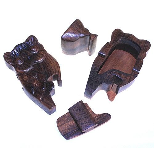 Caja mágica de Bali - Búho - Imagen 2