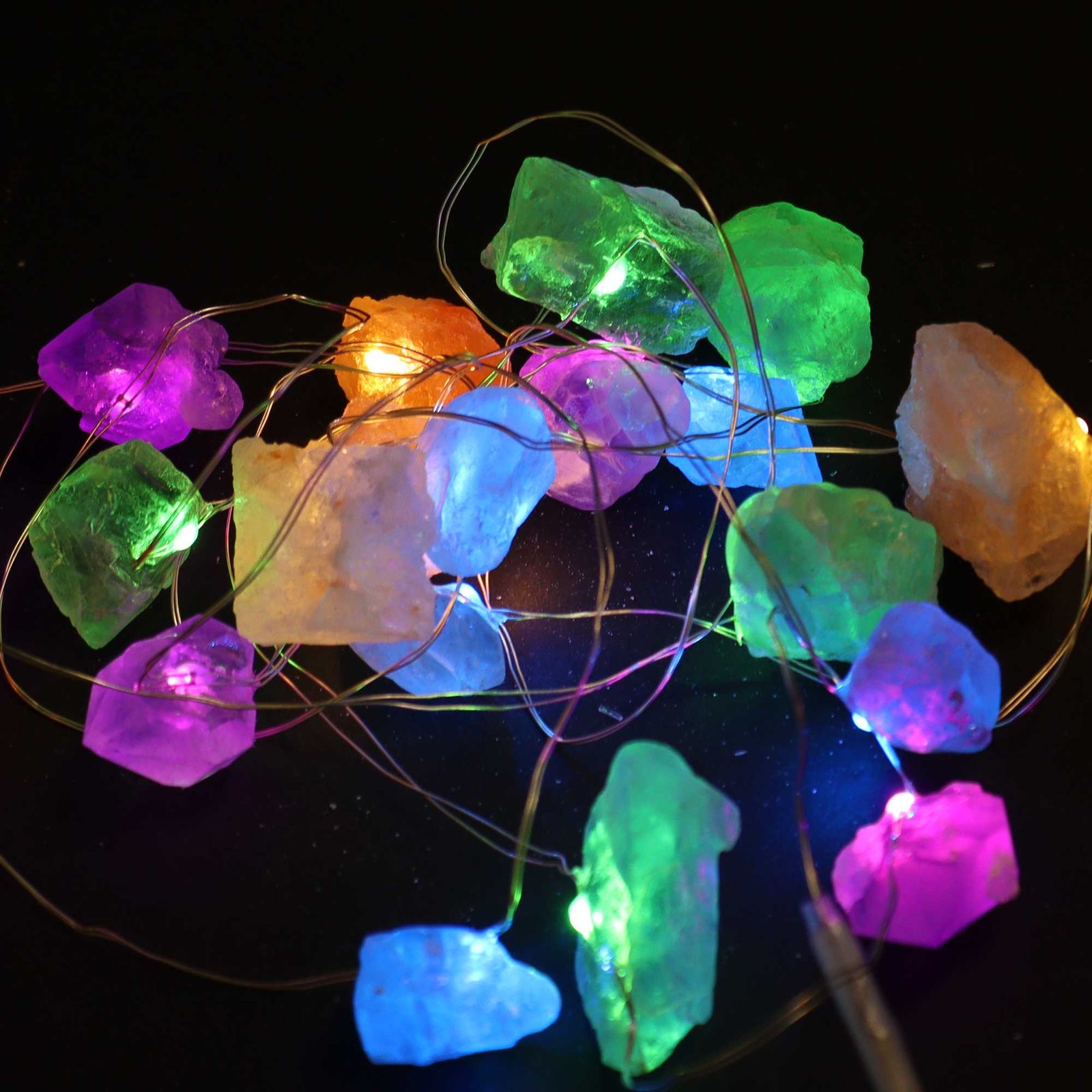 Luces de encantamiento de piedras preciosas - Rocas mixtas - Imagen 7