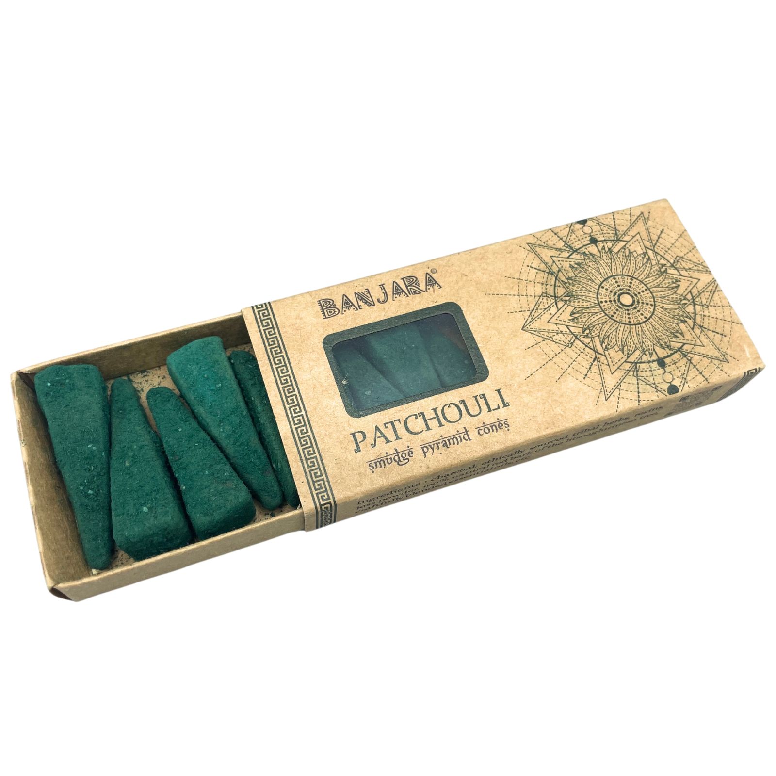 Conos piramidales Banjara Smudge - Patchouli - Imagen 2