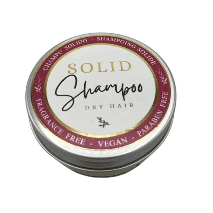 70g Champú Artesanal Solido en Lata - Cabello Seco - Imagen 3