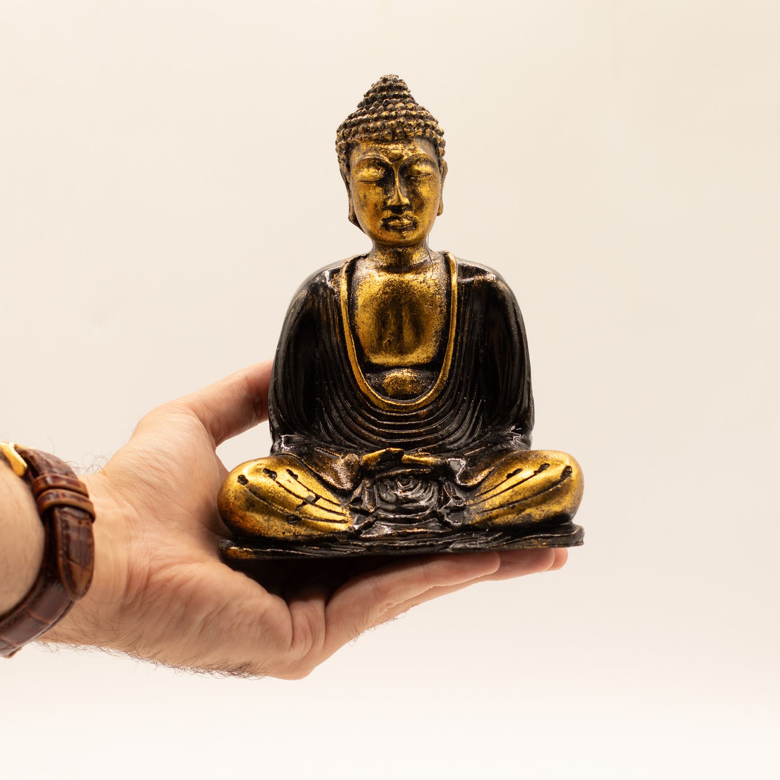 Buddha Negro y Oro- Med - Imagen 5