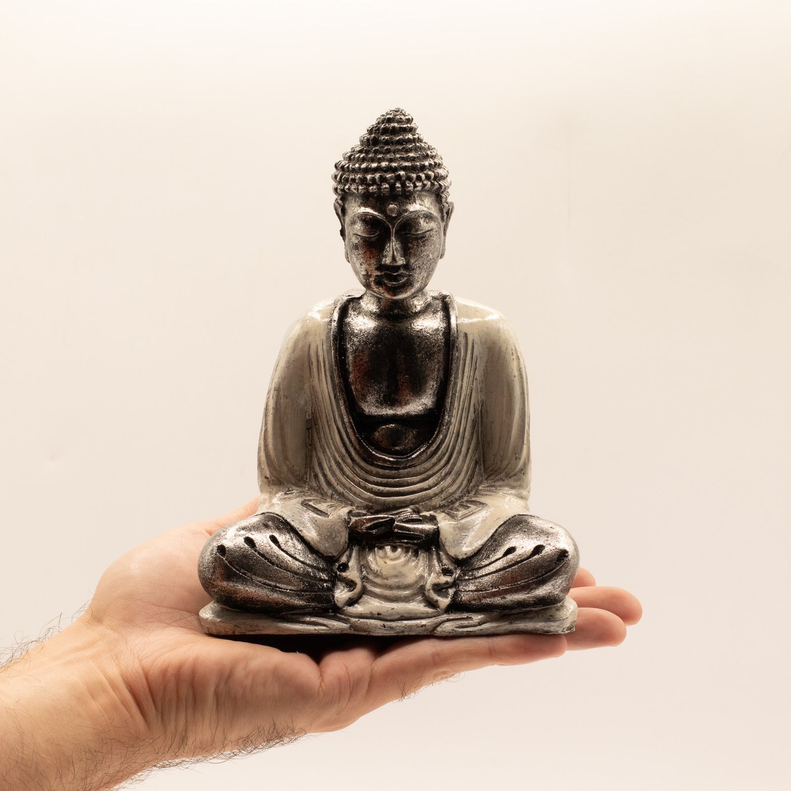 Buddha Blanco y Gris- Med - Imagen 5