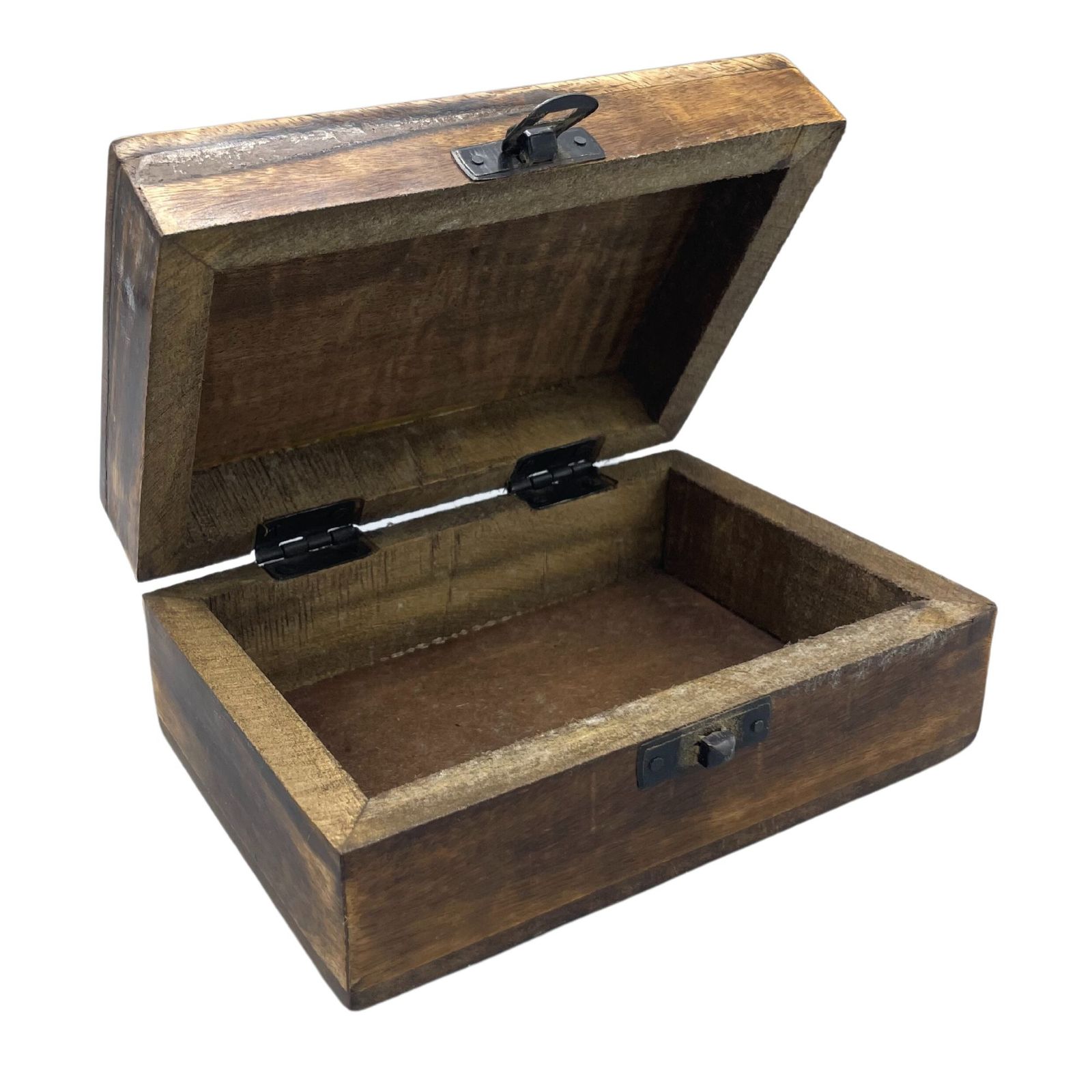 Caja Mediana de Cerámica Esmaltada - 15x10x6cm - Hormigón - Imagen 2