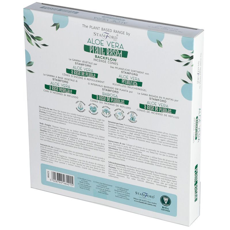 Conos de Incienso de Reflujo a Base de Plantas - Aloe Vera - Imagen 2