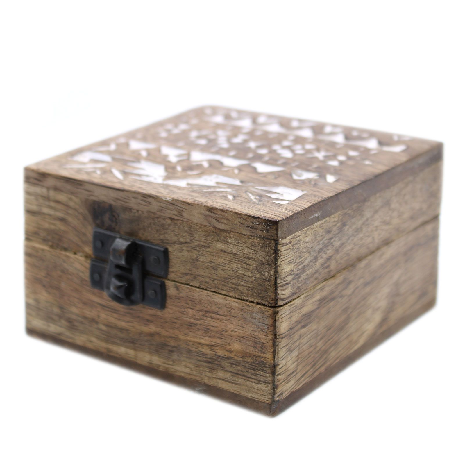 Caja de Madera Blanca - 4x4 Pastillero Diseño Eslavo - Imagen 7