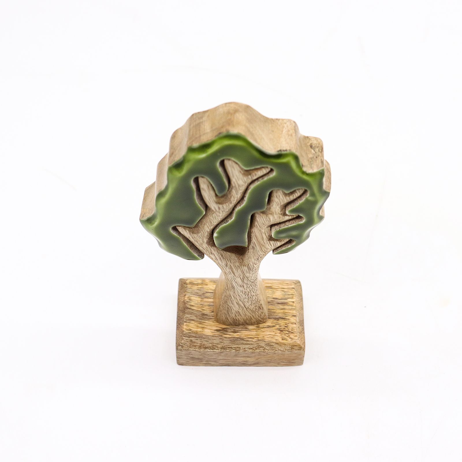 Perdido en el bosque - Decoración de madera 3D de un solo árbol - 20x10cm - Imagen 3