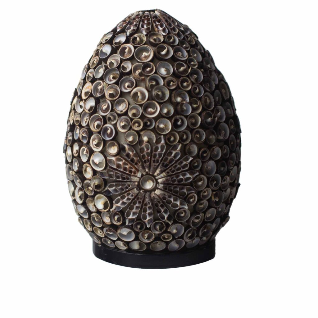 Lámpara Boho Sea Shell - Chocolate Twist Oval - 20cm
