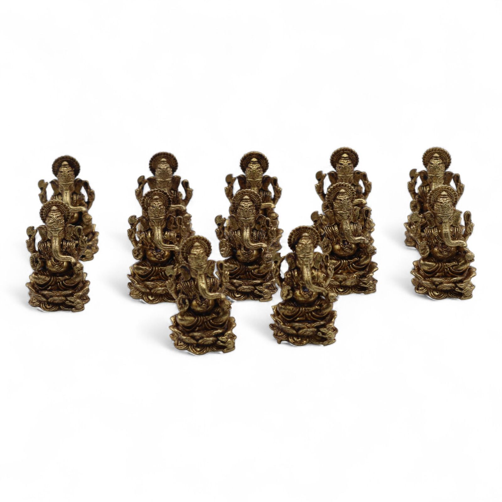 Dioses en miniatura de latón - Ganesha (12 g) - 30 mm - Imagen 6