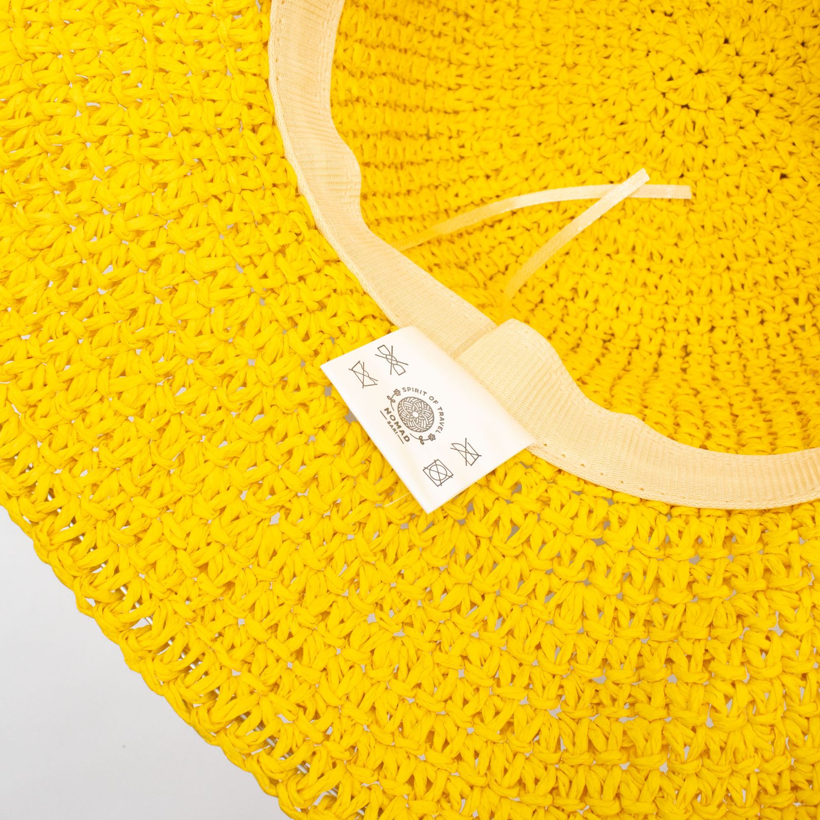 Nomad Sari Sombrero de Paja de Ala Ancha para Sol - Amarillo - Imagen 4