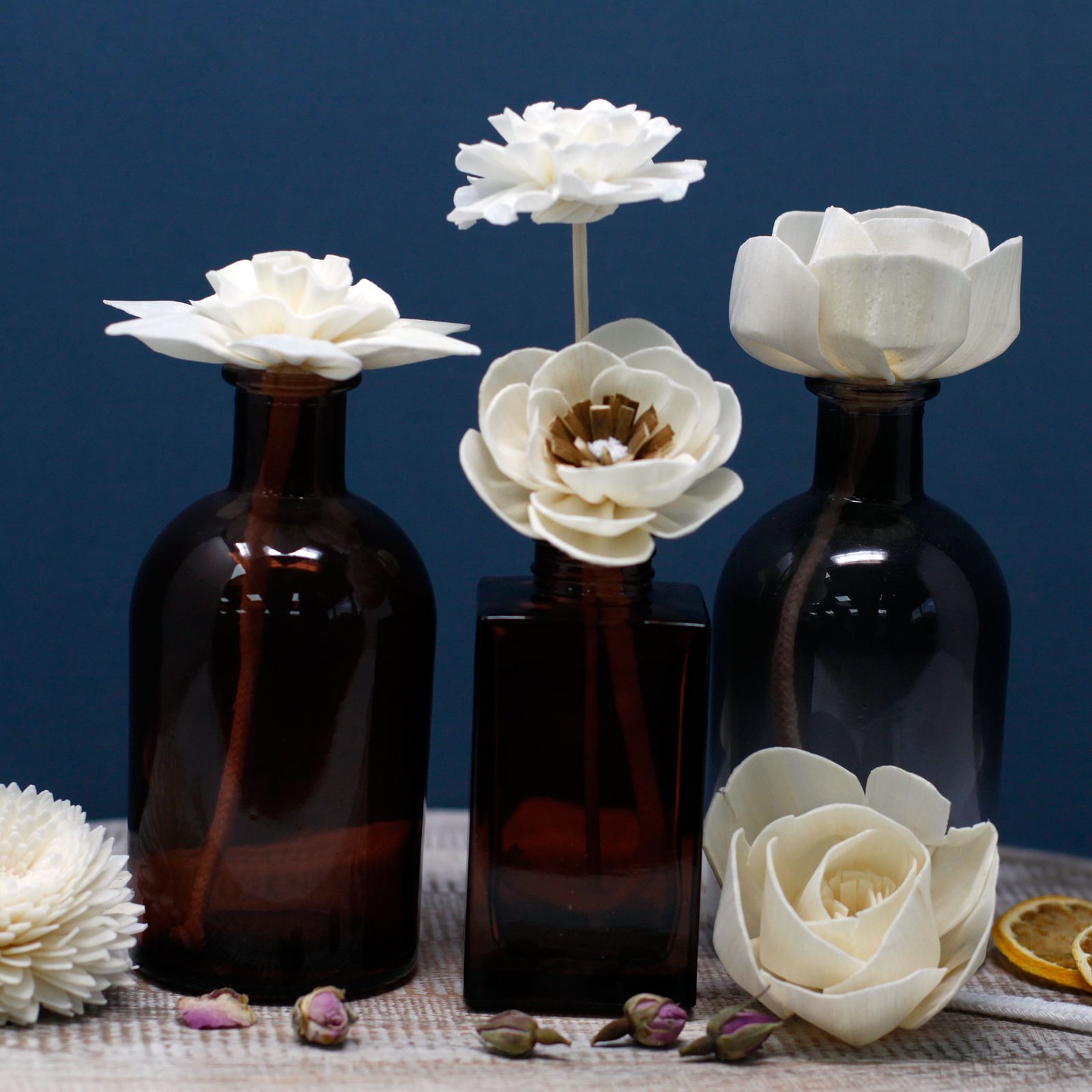 Difusor de Flores Naturales - Clavel Grande en Cuerda - Imagen 4