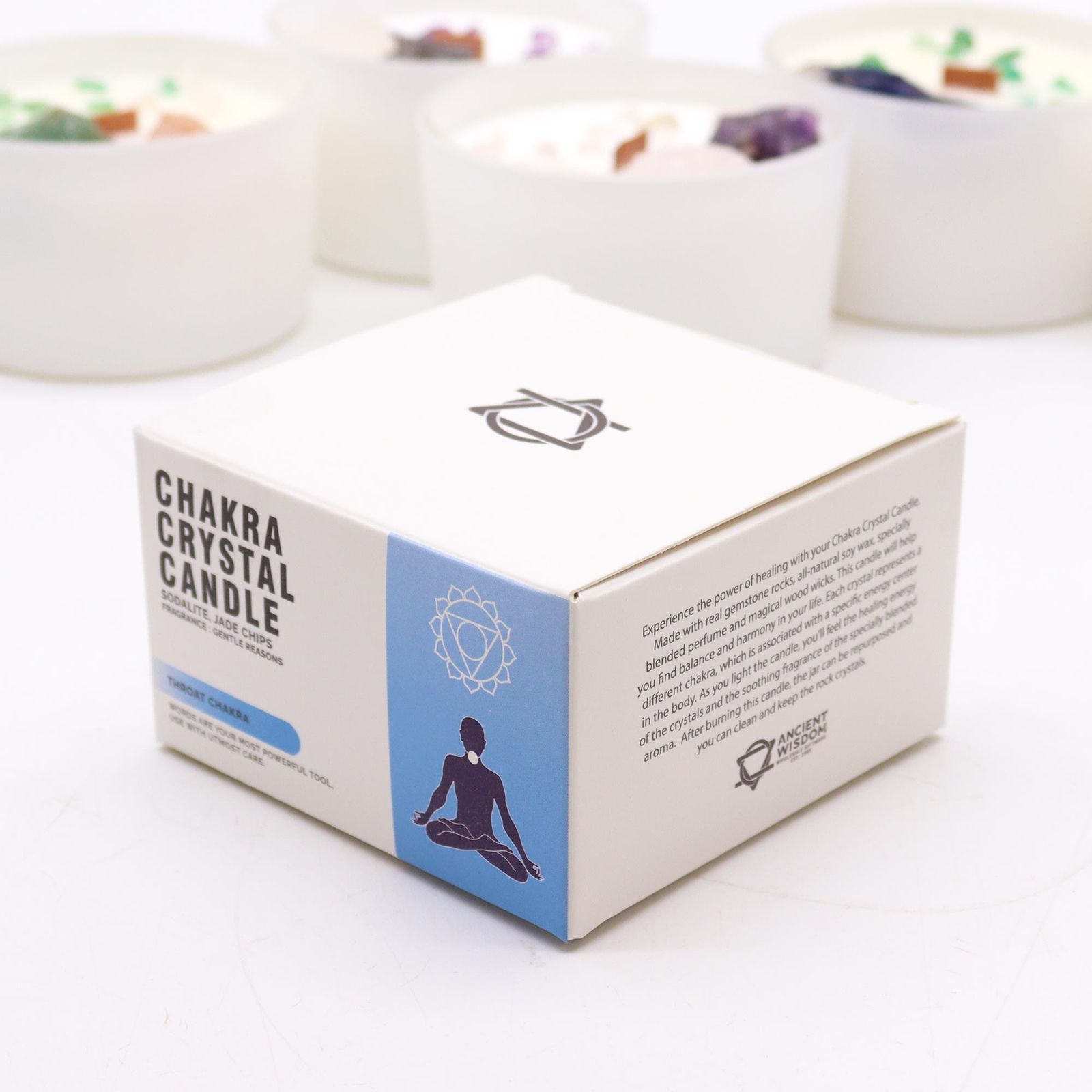 Velas de Cristal de Chakra - Chakra de la garganta - Imagen 4