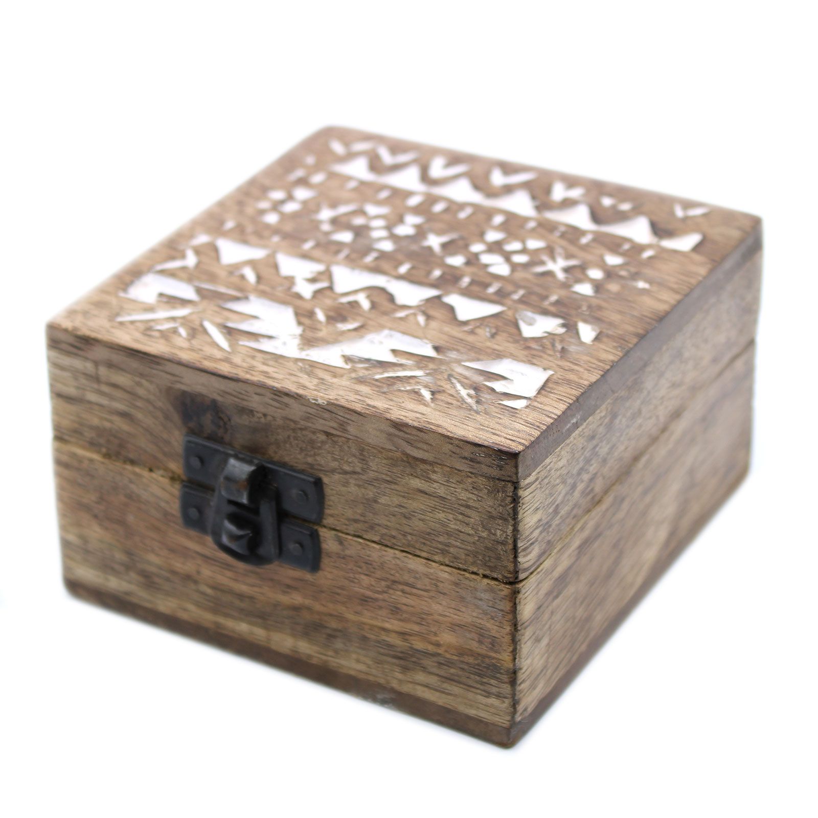 Caja de Madera Blanca - 4x4 Pastillero Diseño Eslavo - Imagen 6