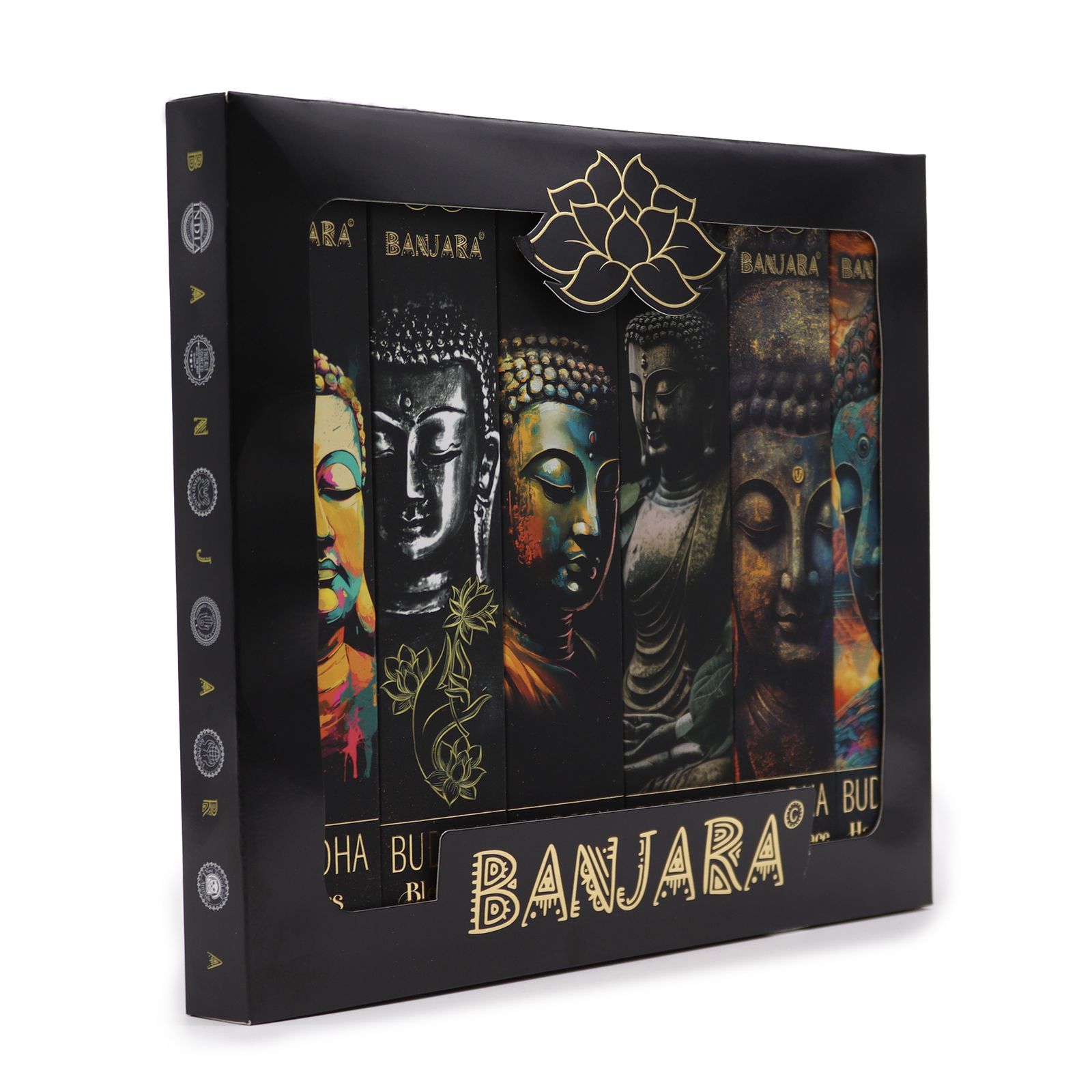 Incienso Banjara Buddha – Set de regalo en caja (6 surtidos)