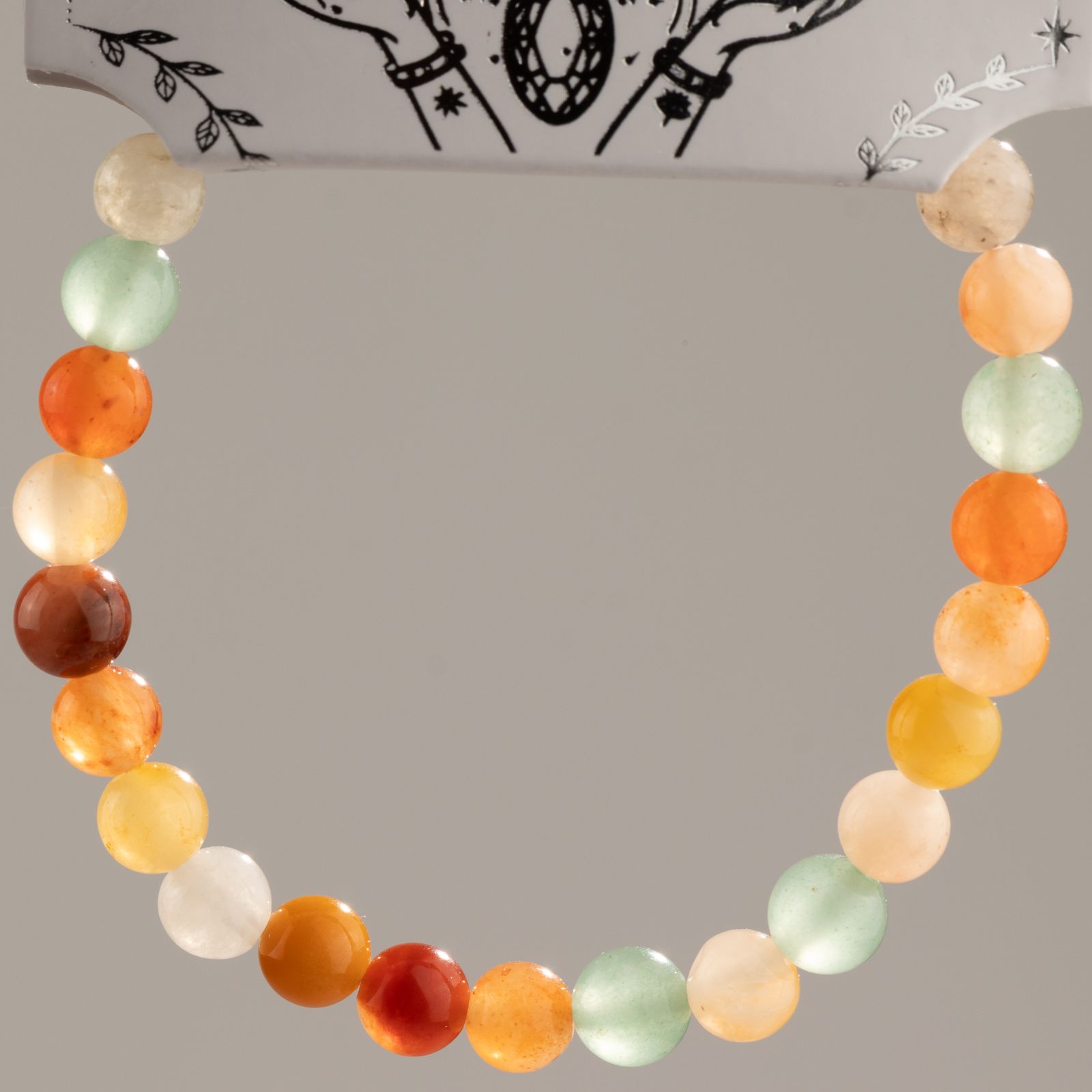 Pulsera de Poder Pequeña (17cmx6mm) - Ágata arcoíris - Imagen 3