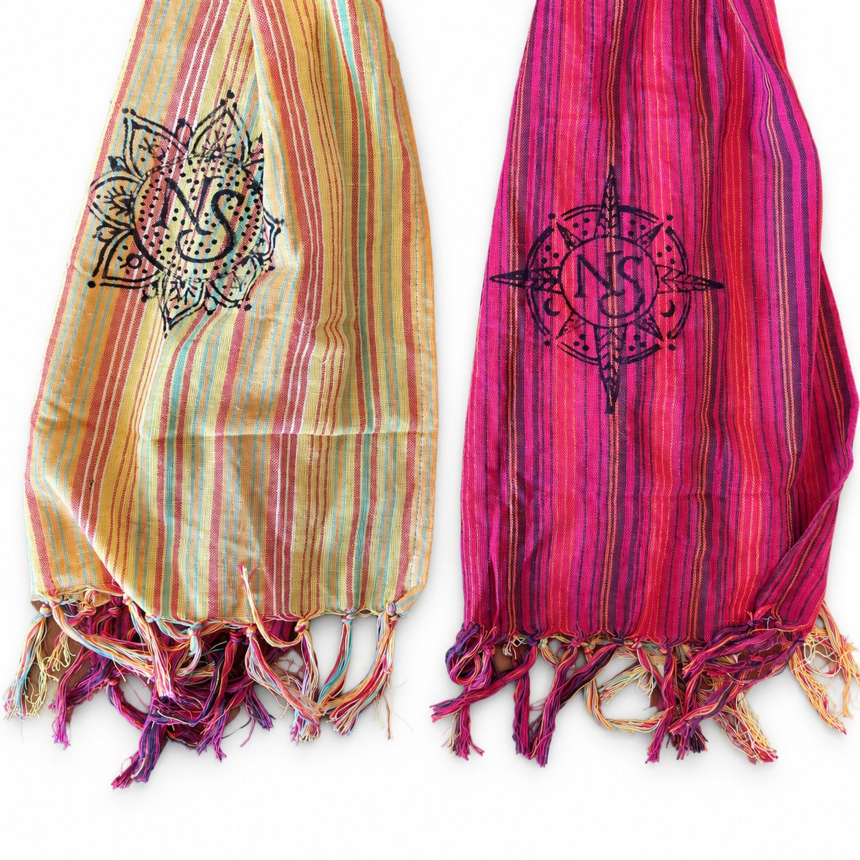 Nomad Sari - Bufanda de bendición de viaje - 170x50cm - Despedida de Katmandú - Imagen 3