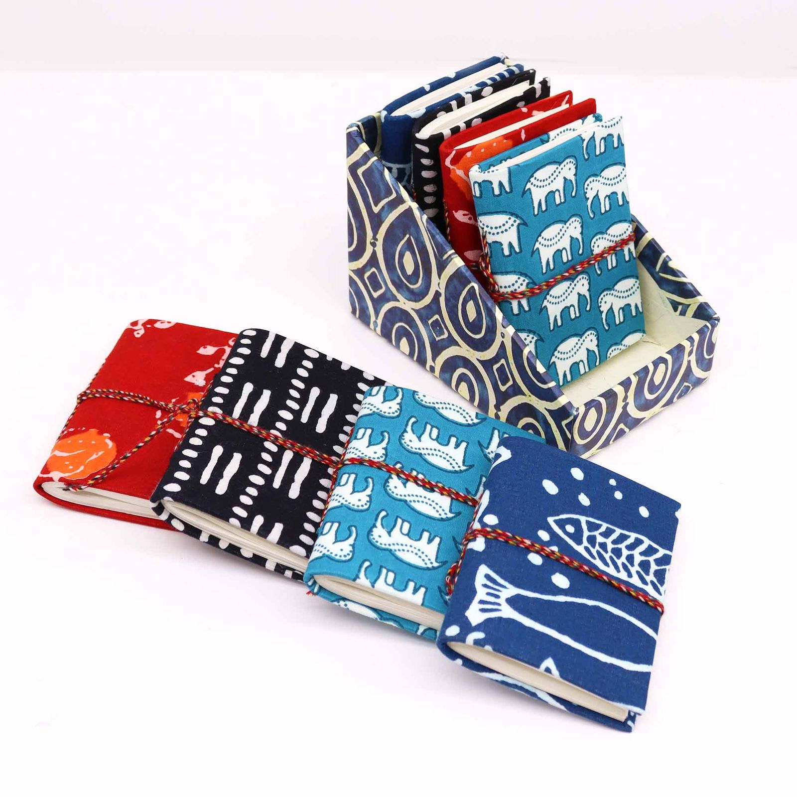 Block Print Cuadernos de algodón encuadernados 7x10cm (display pack) - Imagen 3