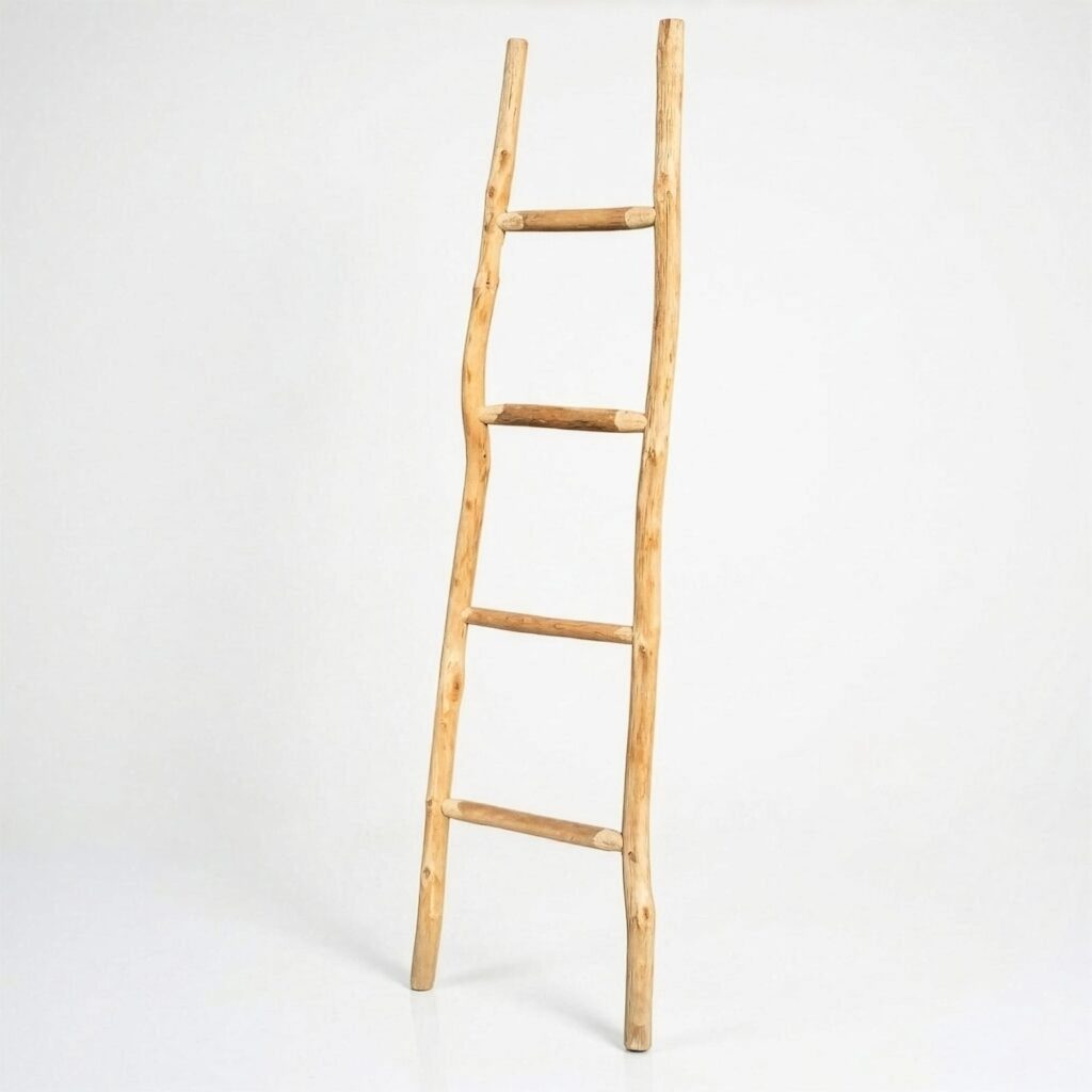 Grande escalera de madera Kemu - 1.5m - natural - Estilo japonés