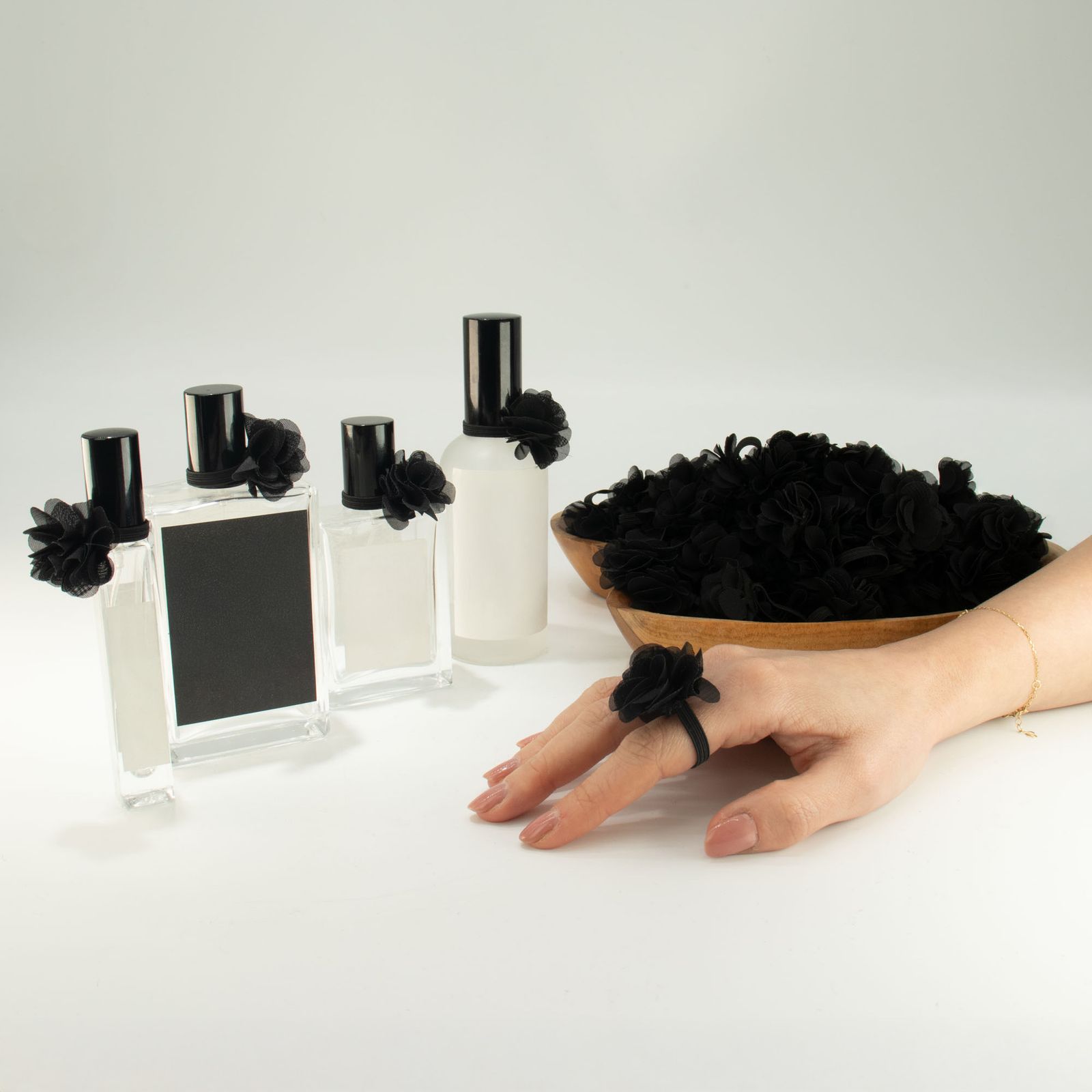 Anillos difusores de fragancia chiffon - Negro (03) - Imagen 2