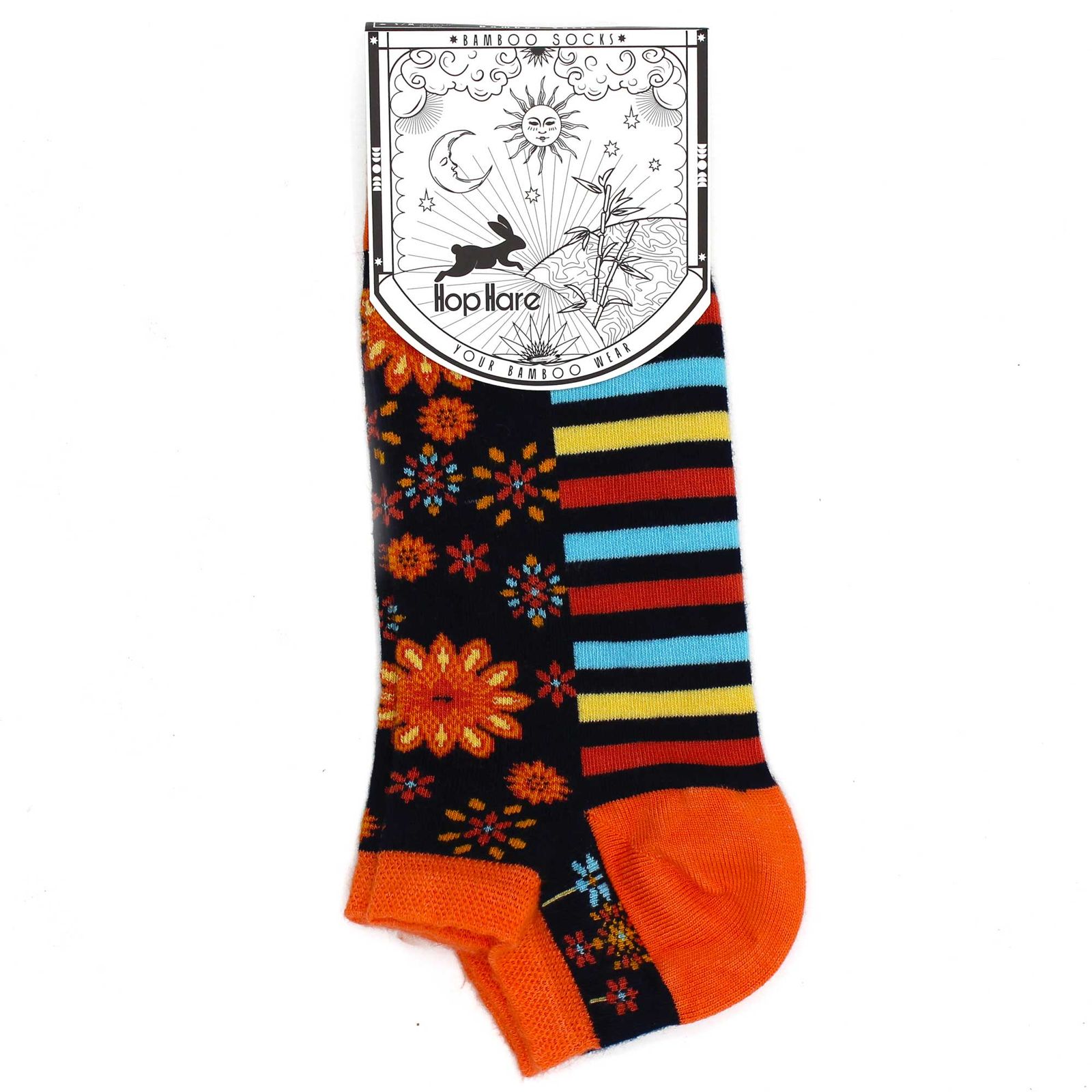Calcetines bajos de bambú Hop Hare S/M (36-40) - Mandala Flowers - Imagen 4