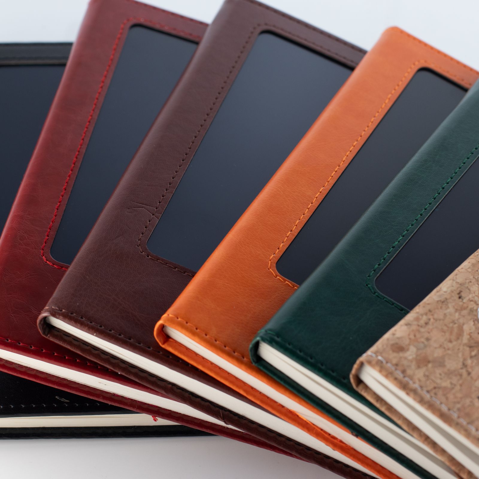 Cuaderno de intenciones A5 - Pantalla LCD borrable - Efecto cuero naranja - 80 hojas - Imagen 3