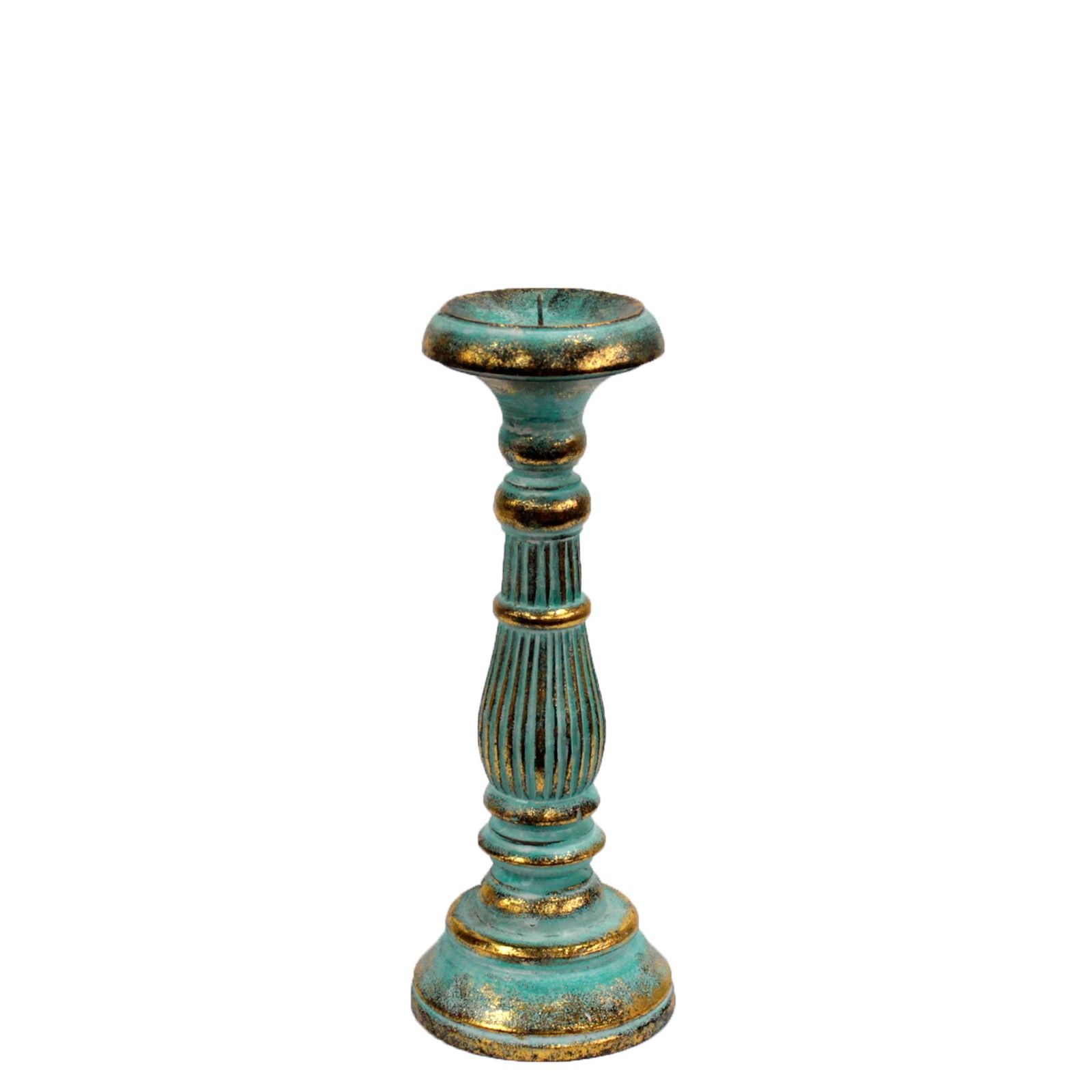 Candelabro Pequeño - Turquois Gold