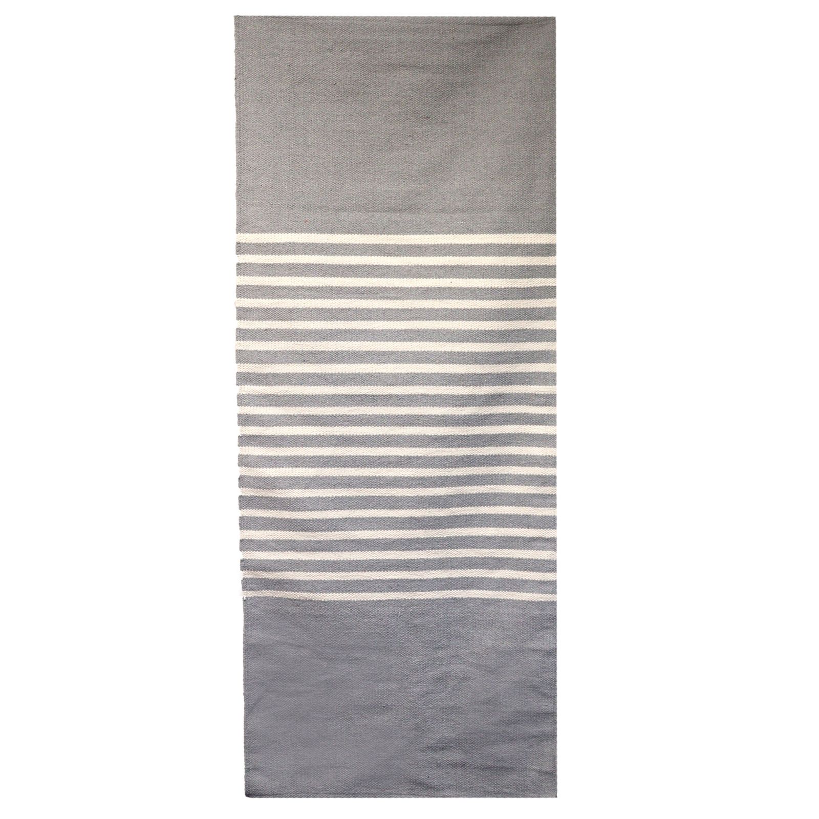 Alfombra India de Algodón - 70x170cm - Gris - Imagen 7