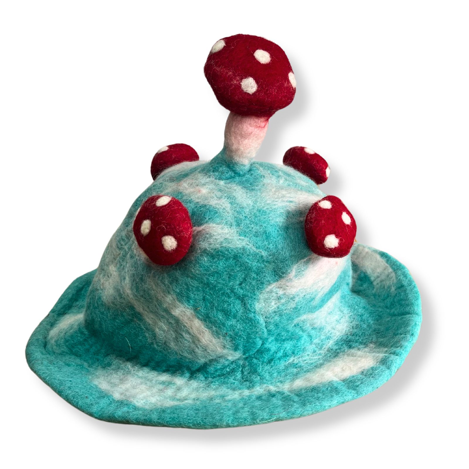 Sombrero de hongo de fieltro - Perdido en un cielo azul - Imagen 2