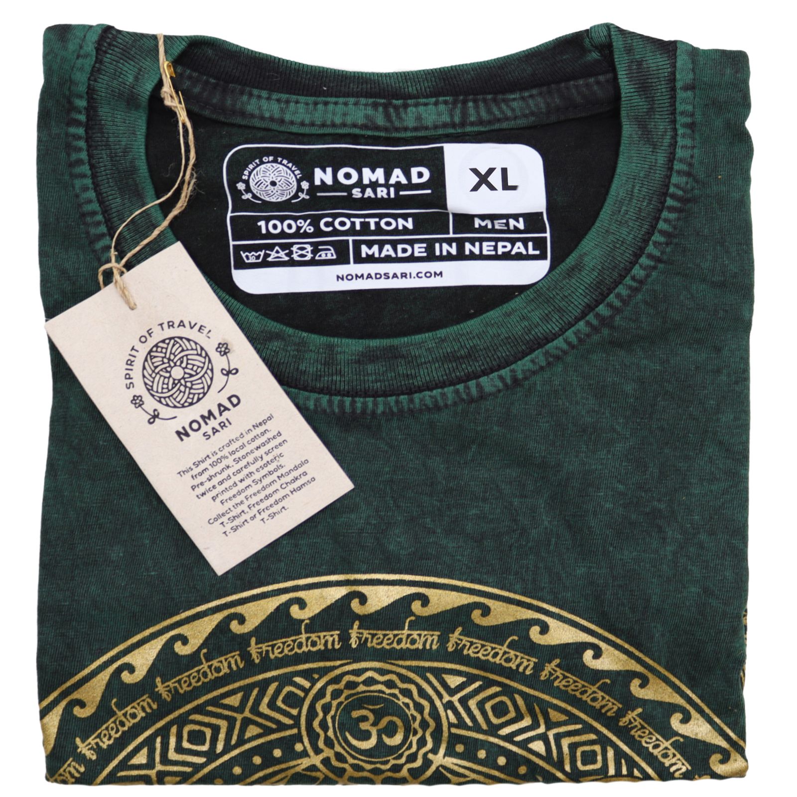 Camiseta Nomad Sari Extra Grande - Chakra - Verde - Imagen 3
