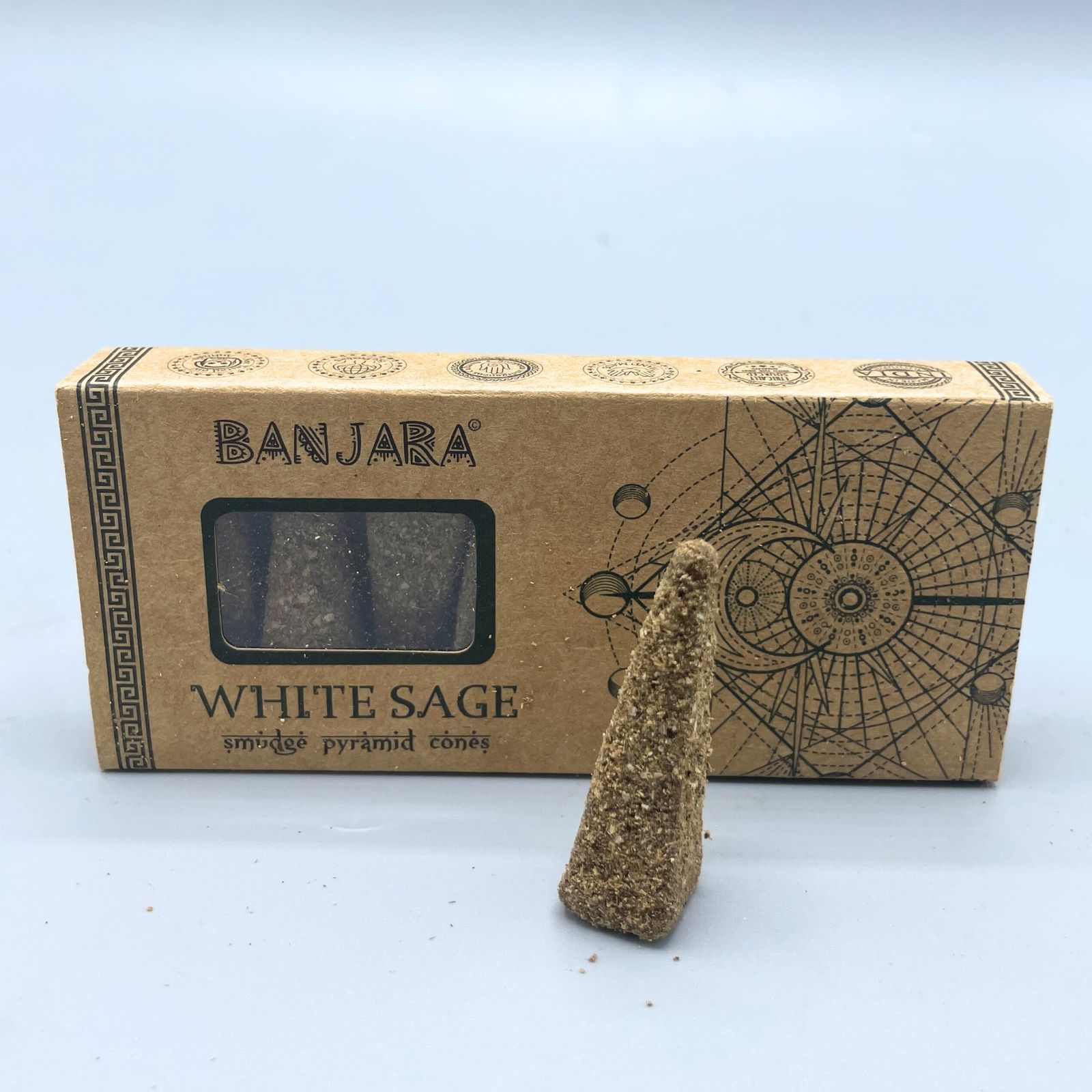 Conos piramidales Banjara Smudge - Trigo blanco - Imagen 8
