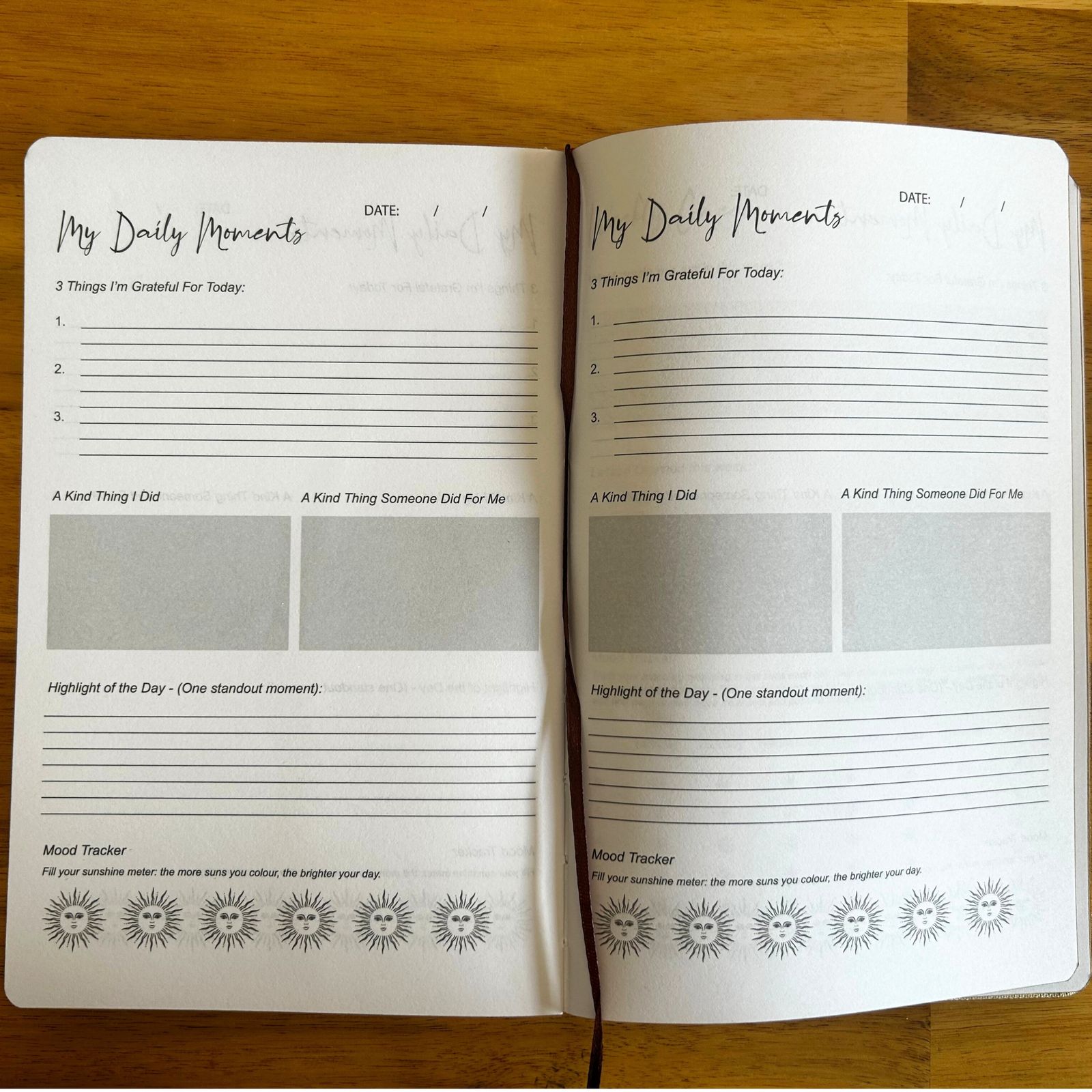 Diario de Gratitud Negro con Forro Plateado - 120 páginas - Estoy Agradecido Por - Imagen 3