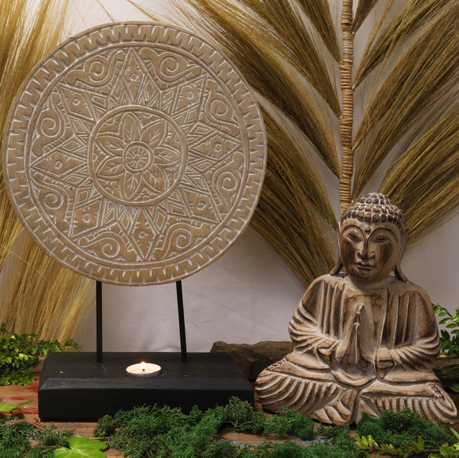 Buda Feng Shui - Mandala Clásico - Natural - Imagen 6