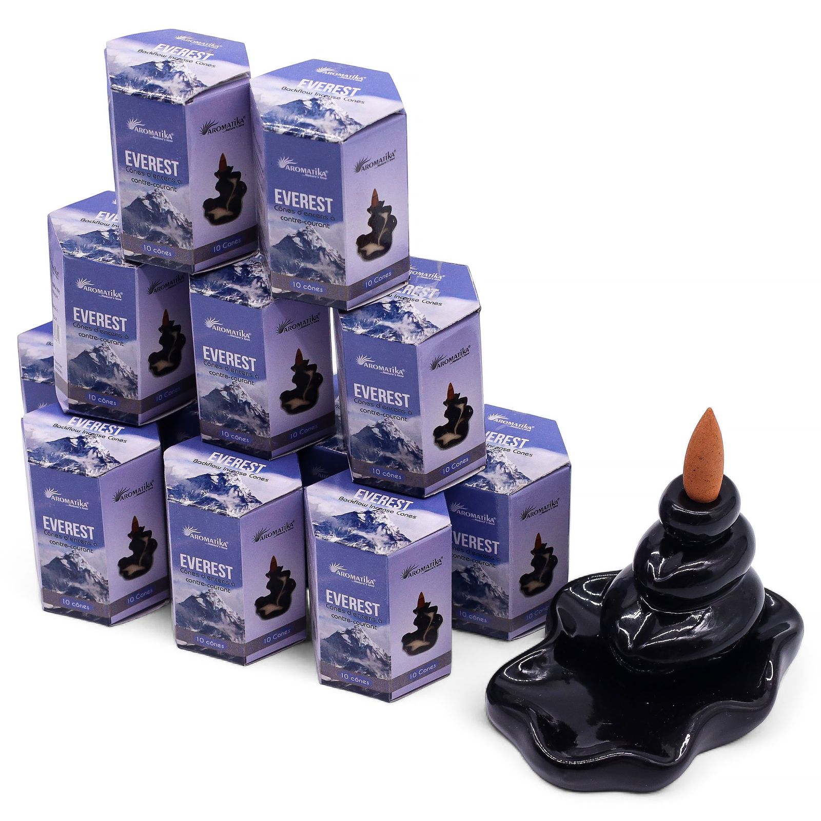 Pack de 10 Inciensos Masala Backflow - Everest - Imagen 2