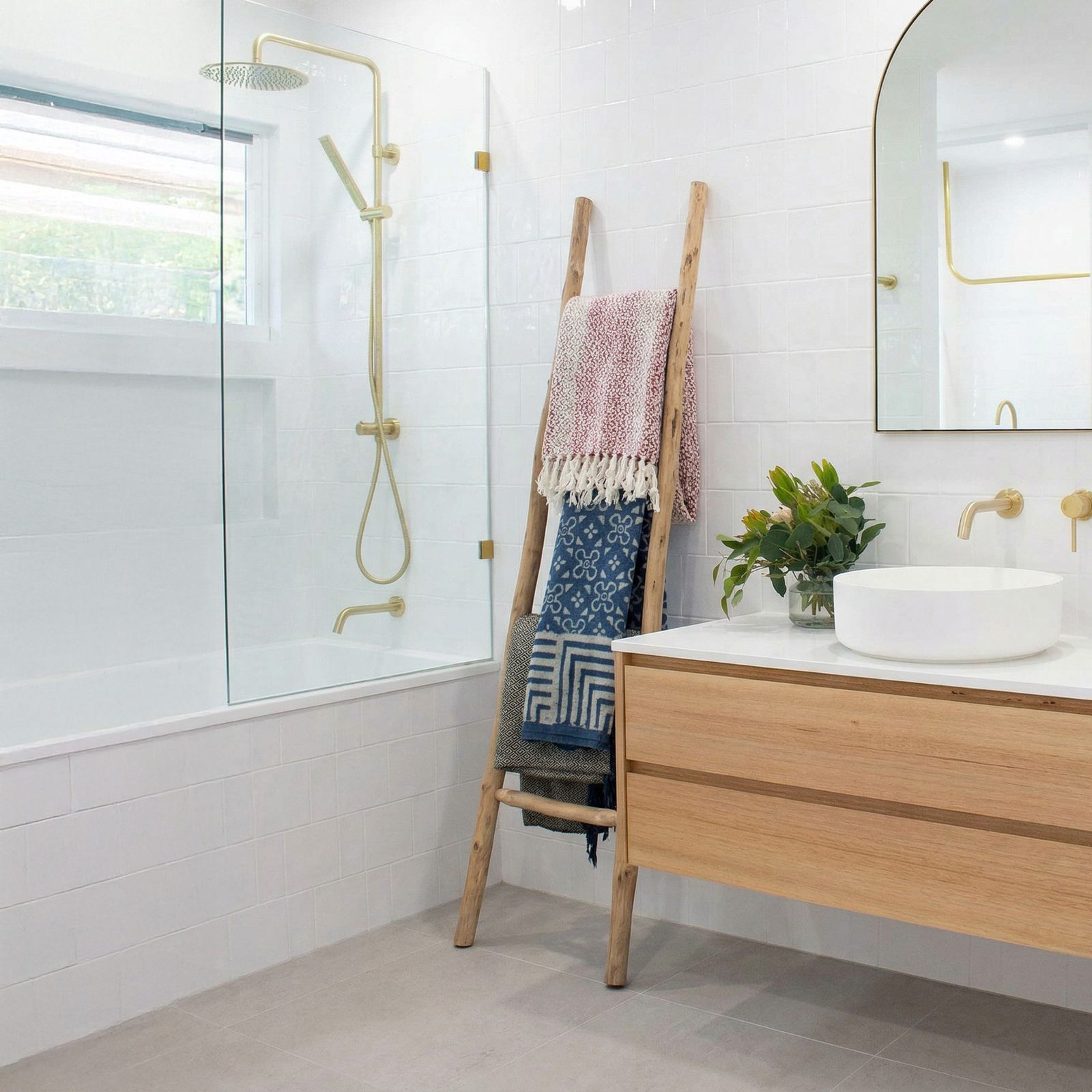 Grande escalera de madera Kemu - 1.5m - natural - Estilo japonés - Imagen 2