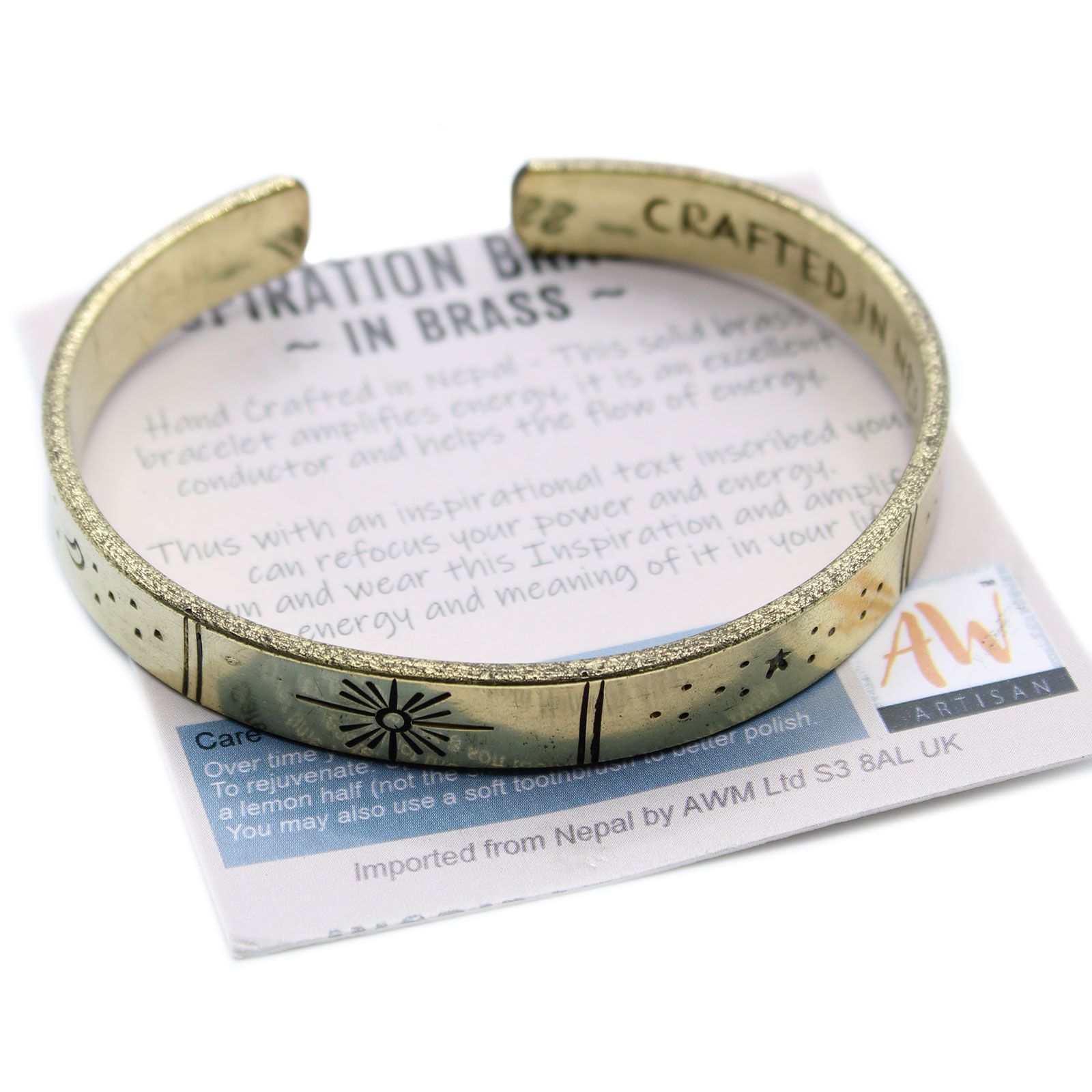Pulsera de Inspiración - Latón Amanecer, Galaxia, Estrellas, Tierra - Imagen 4