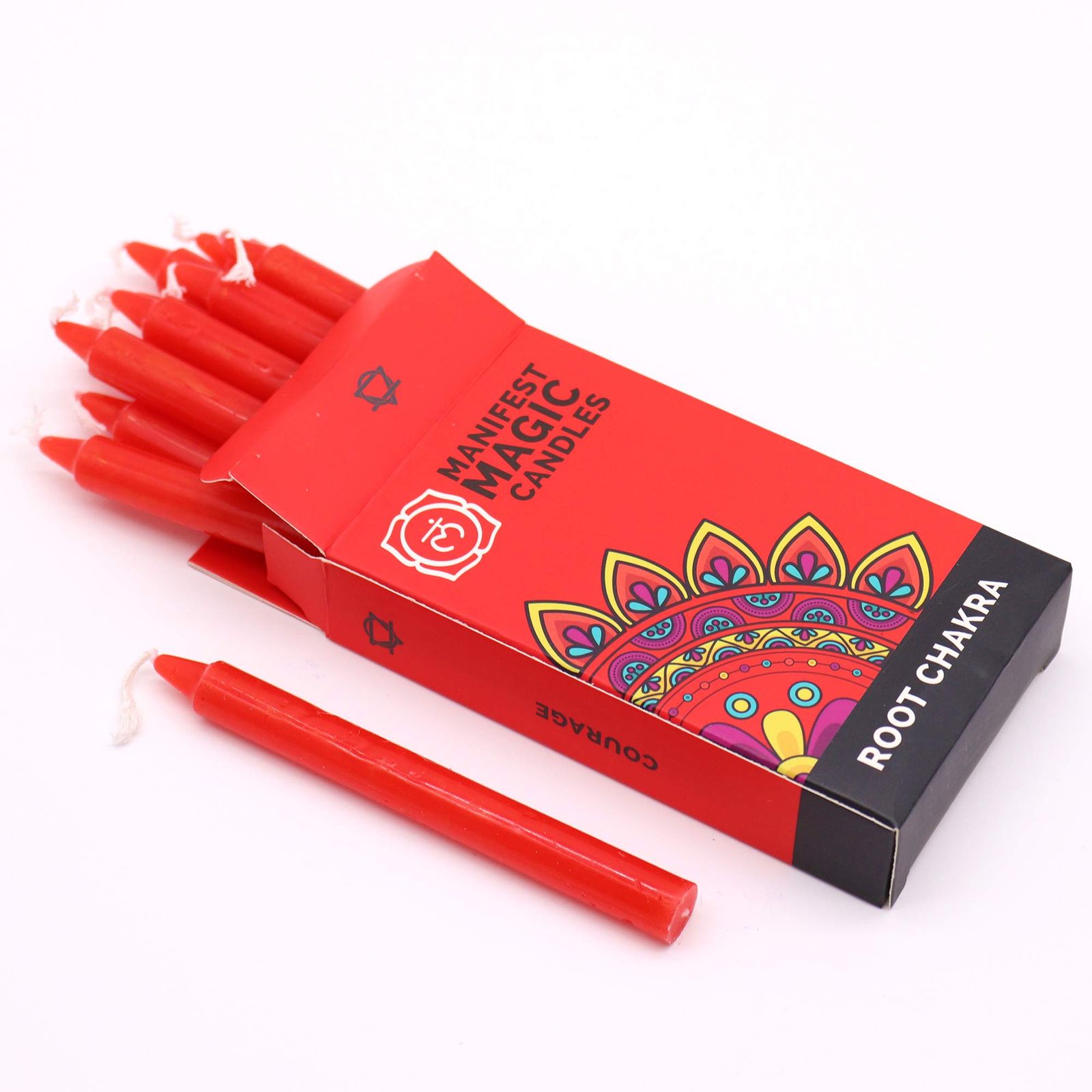 Velas Mágicas Manifest (pack de 12) - Rojas - Chakra Raíz - Imagen 2