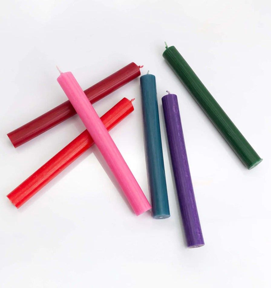 Velas a Granel de Color Sólido - Morado Rústico - Paquete de 10 - Imagen 5