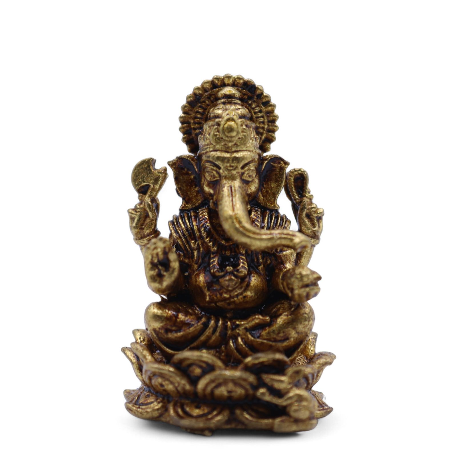 Dioses en miniatura de latón - Ganesha (12 g) - 30 mm - Imagen 4