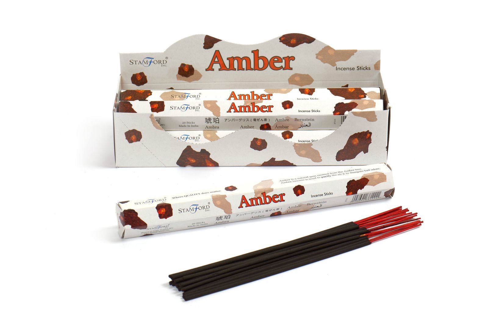 Amber Premium Stamford Incense Sticks - Imagen 4