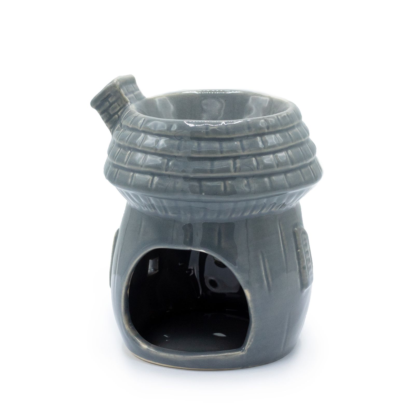Quemador de Aceite en Forma de Casa de Setas - Gris - Imagen 2