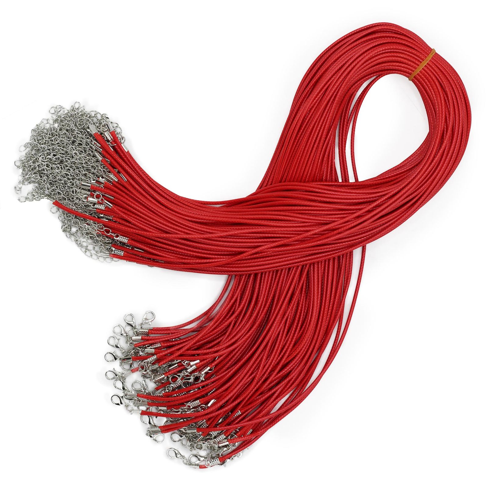 Cordones para accesorios - 2mm x 55cm - Rojo 105 - Imagen 2