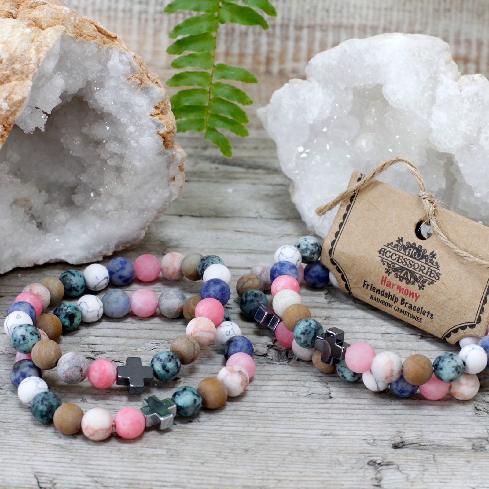 2 Pulseras con Piedras Preciosas - Armonia - Imagen 2