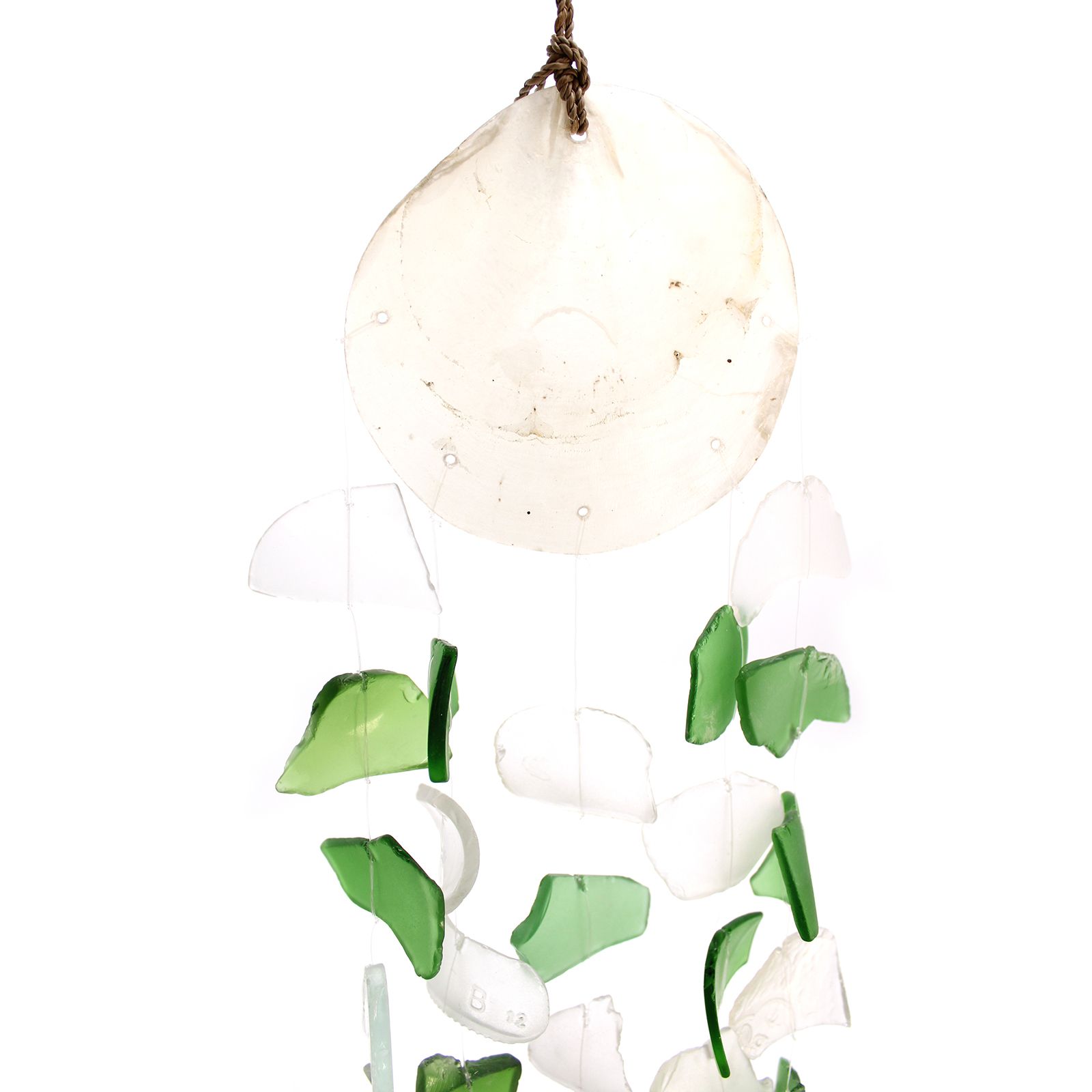 Carillón vidrio reciclado - Verde y Blanco - Imagen 6