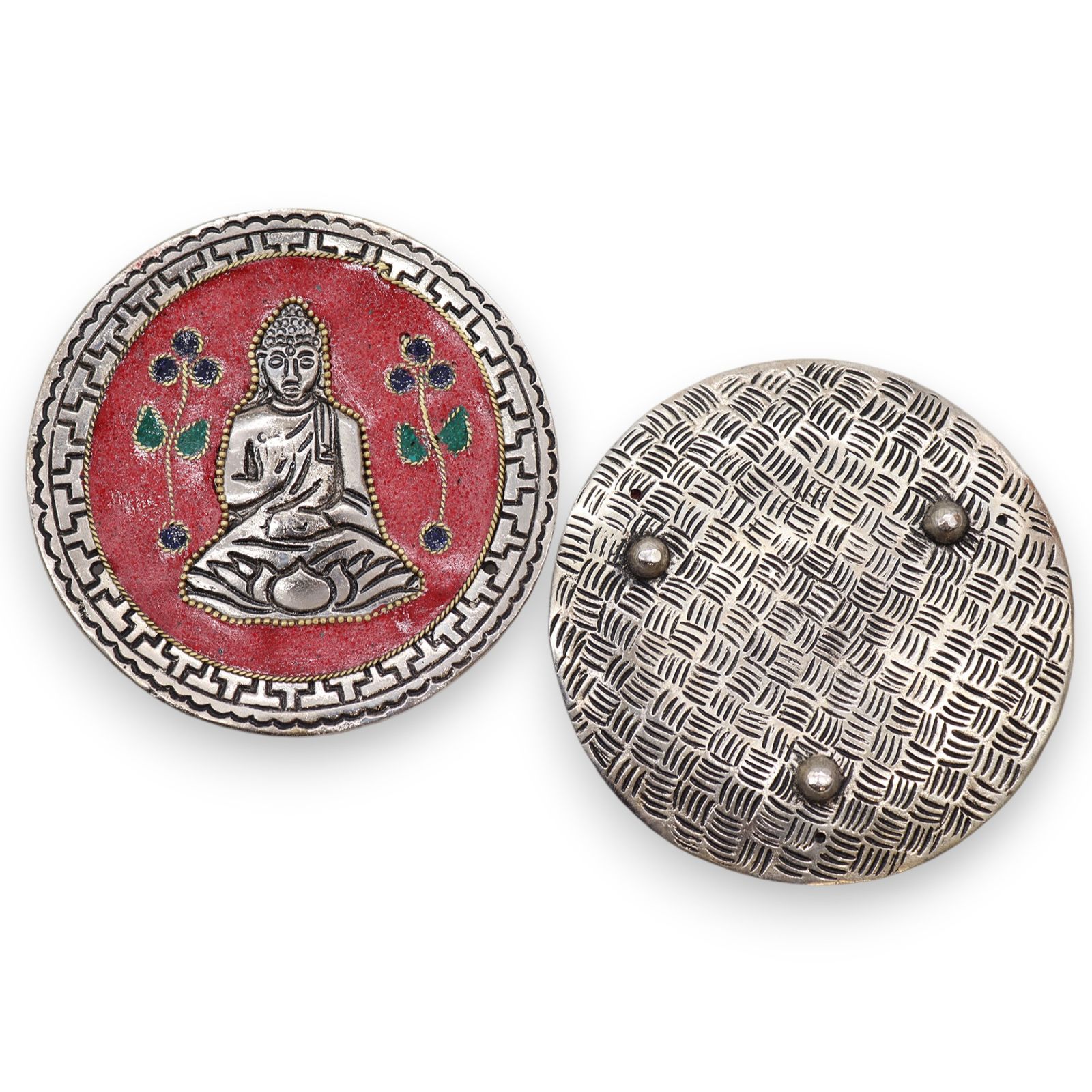 Porta-incienso Buda Rojo Decorativo 10cm - Imagen 3