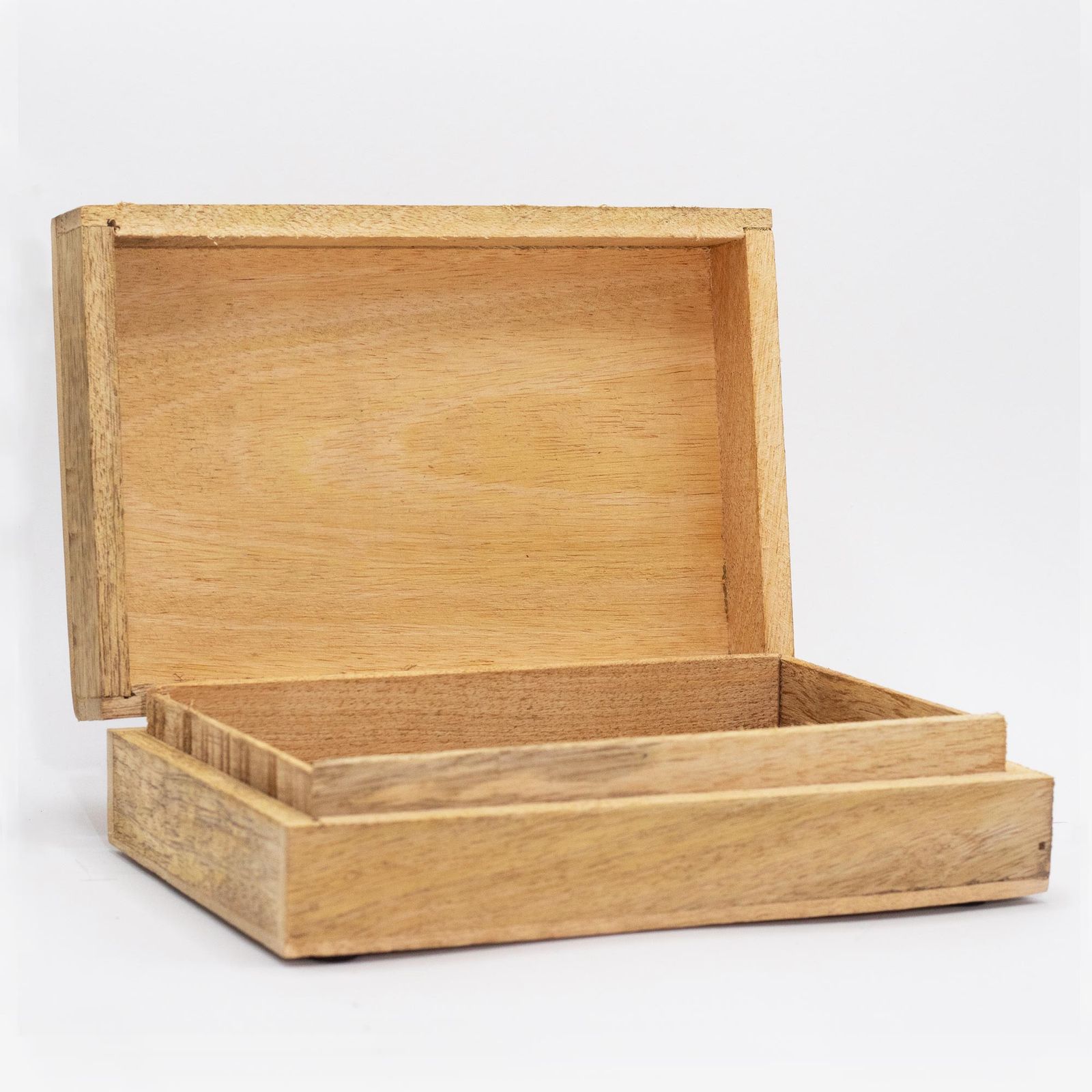 Caja rectangular grande 21.5x14x6.3cm - Cara de Buda Negra - Imagen 2